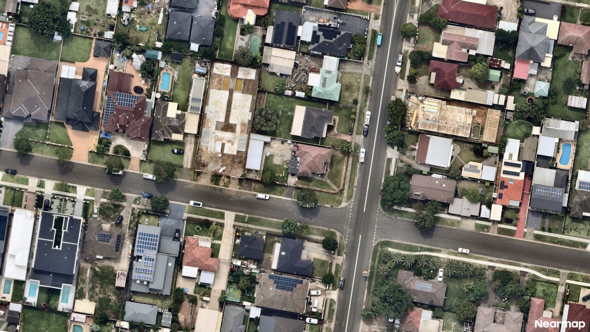 Vertical aerial view