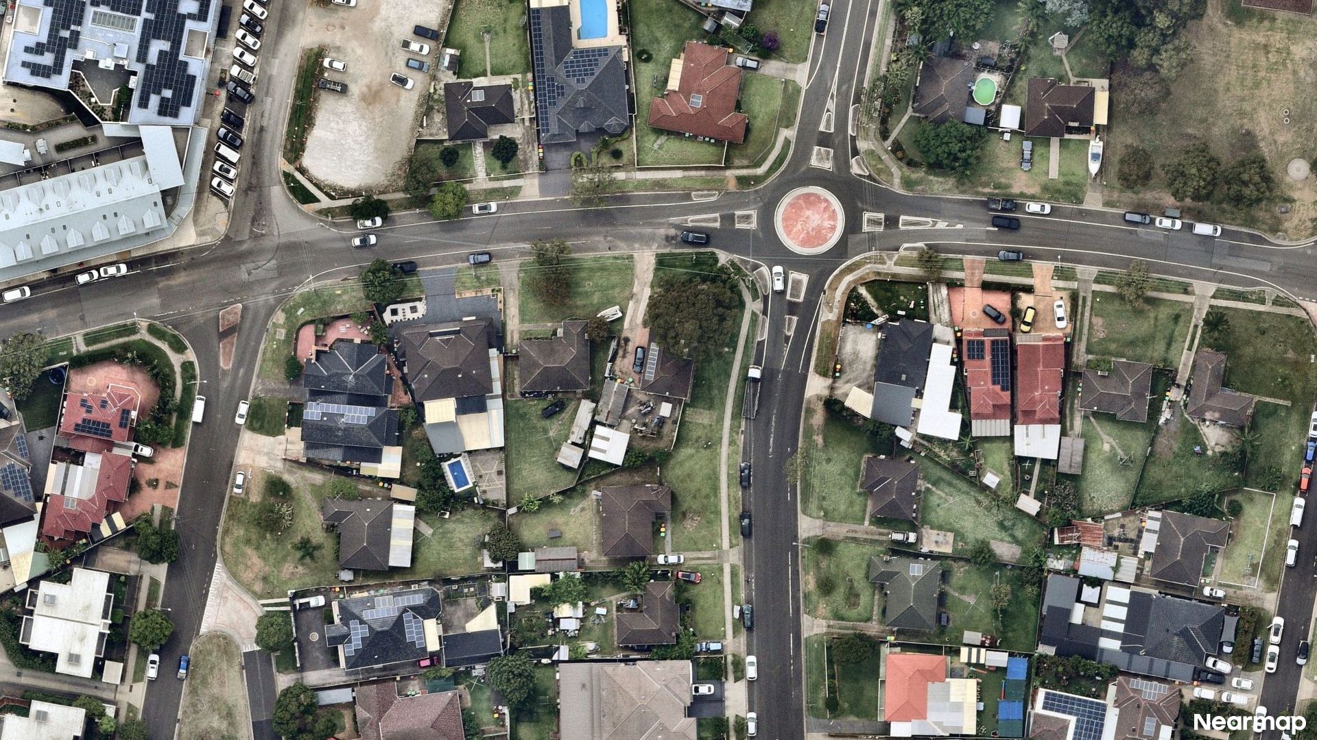 Vertical aerial view