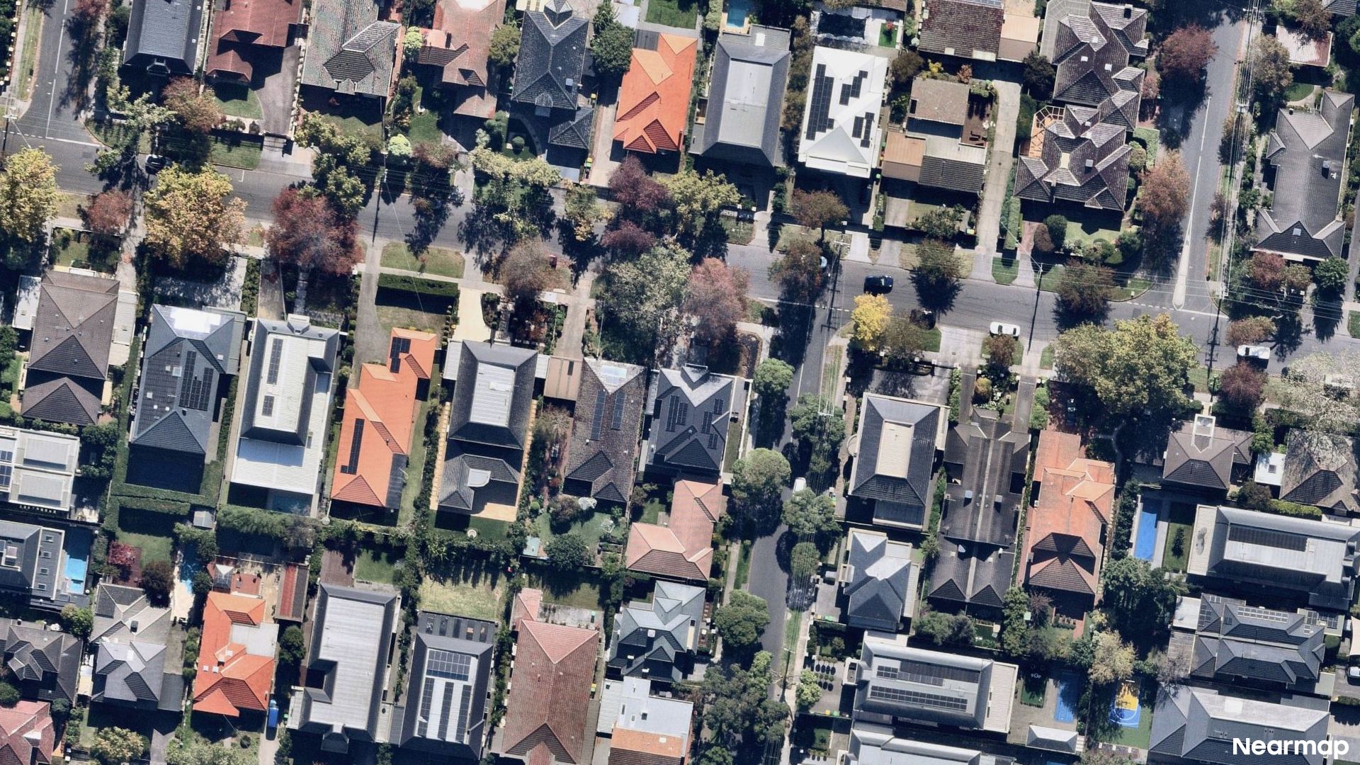 Vertical aerial view