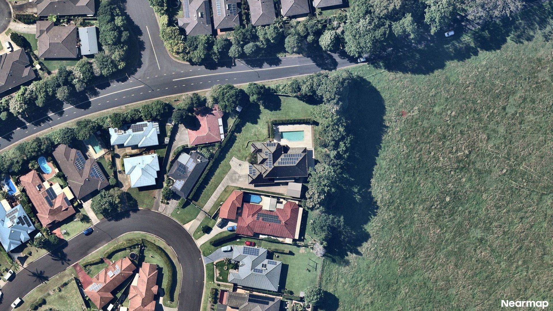 Vertical aerial view