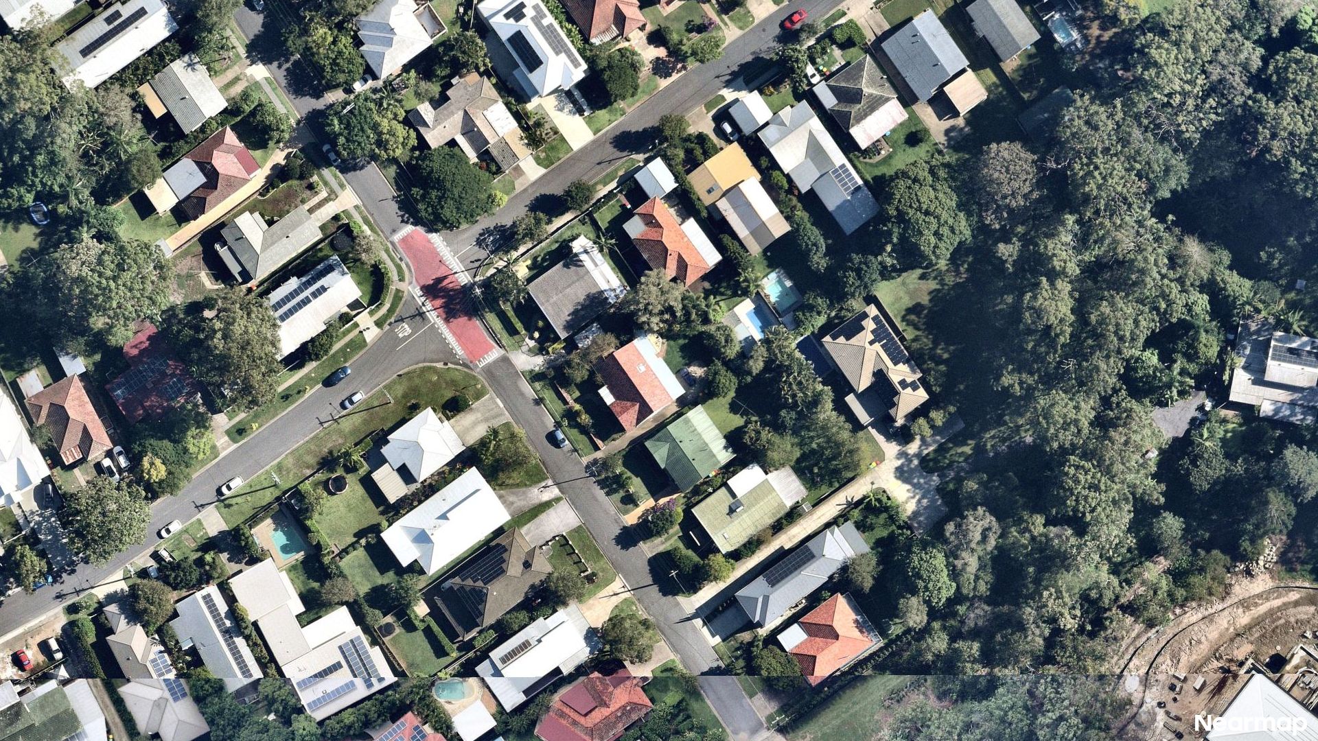 Vertical aerial view