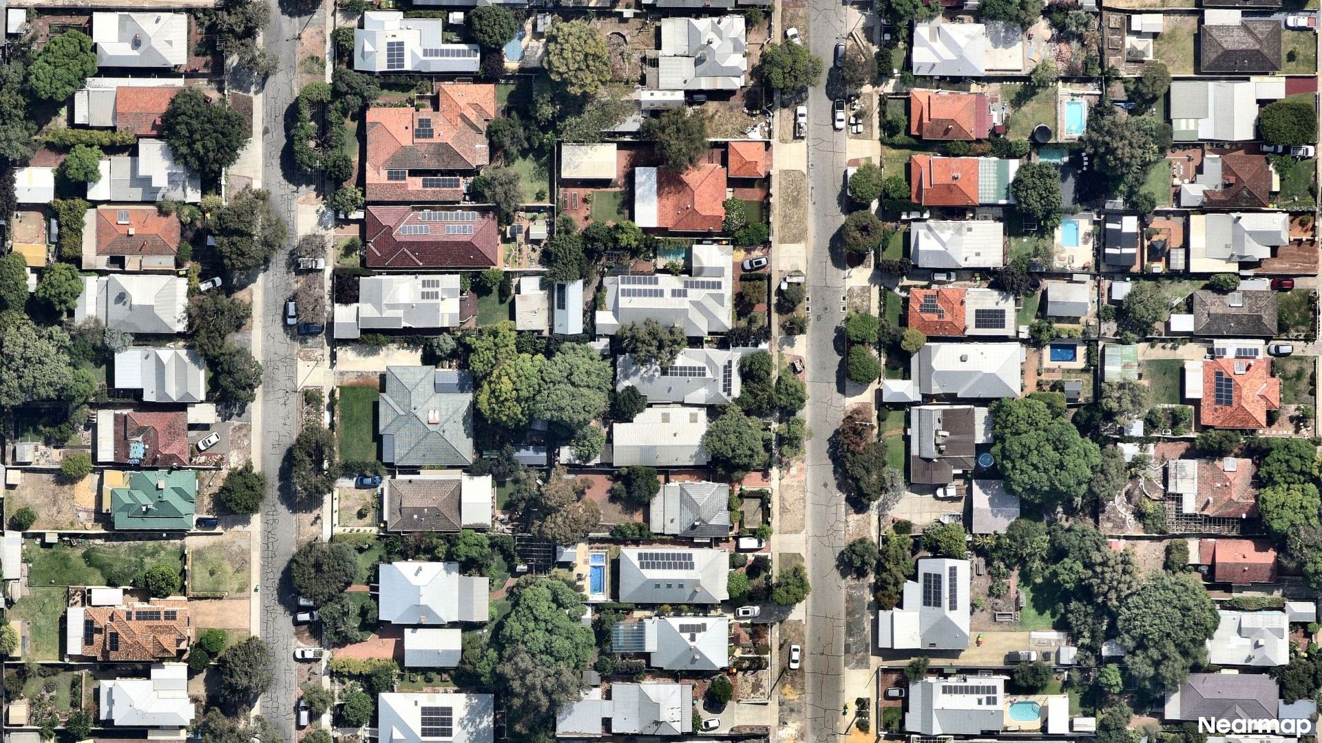 Vertical aerial view
