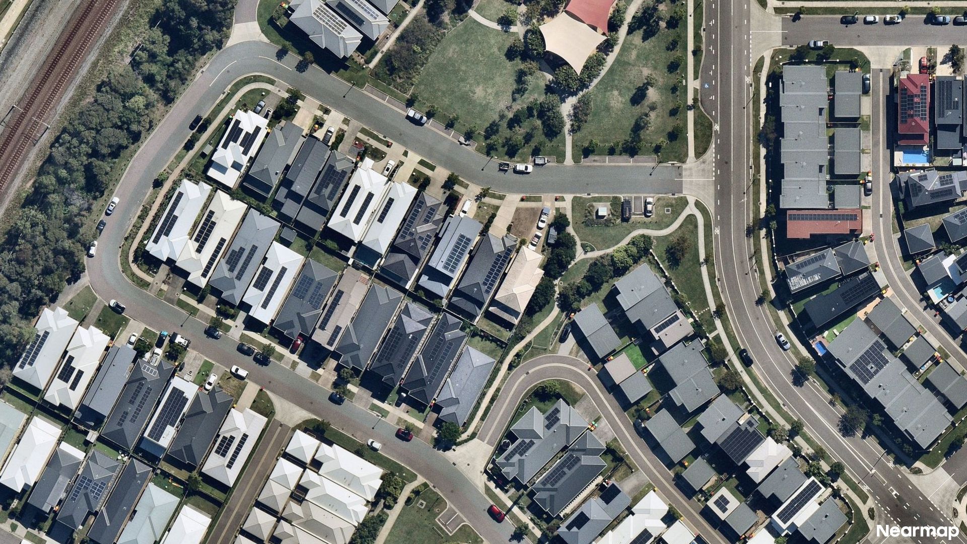 Vertical aerial view