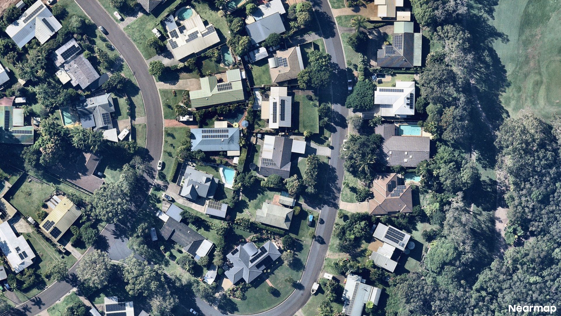 Vertical aerial view
