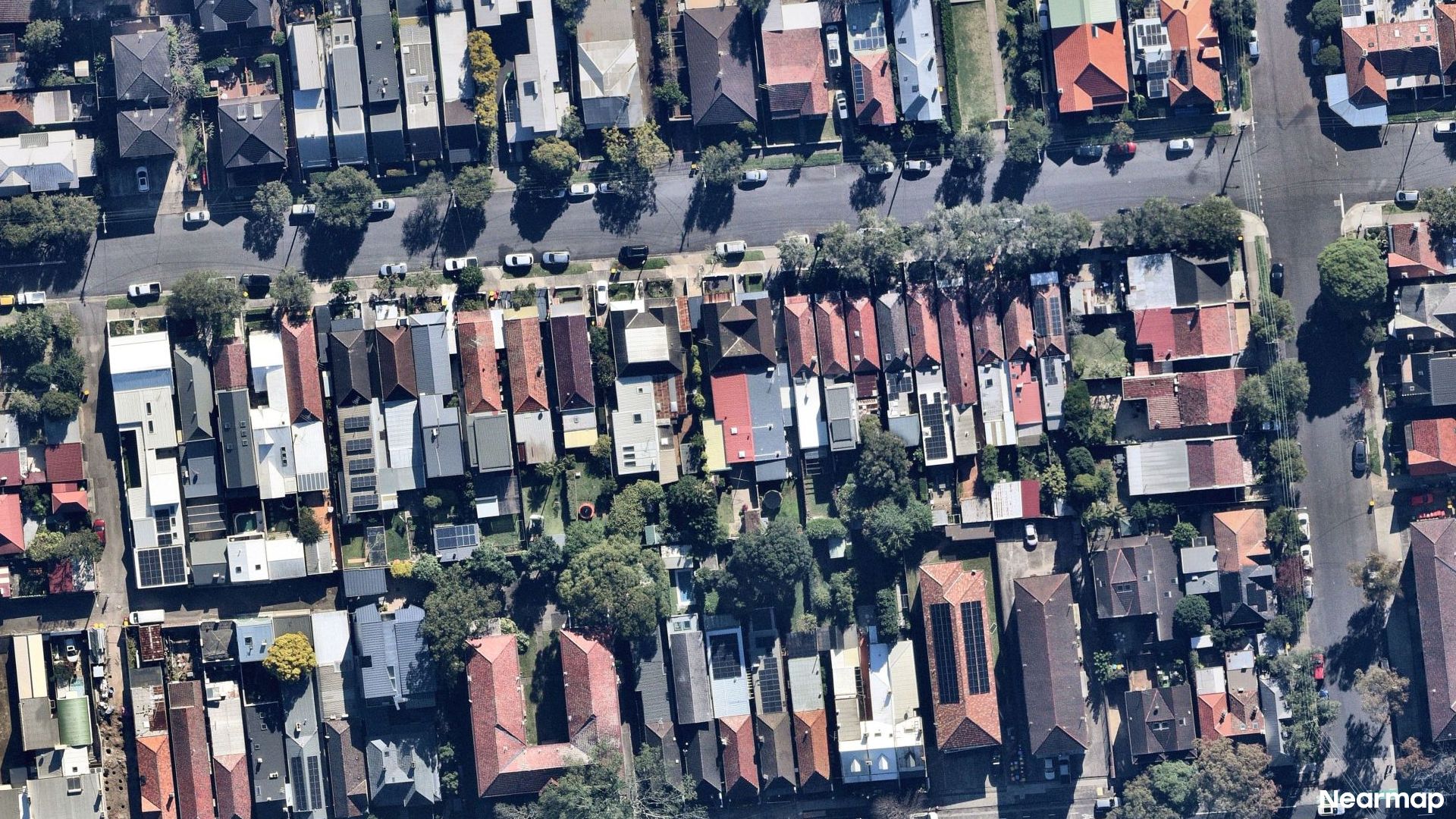 Vertical aerial view