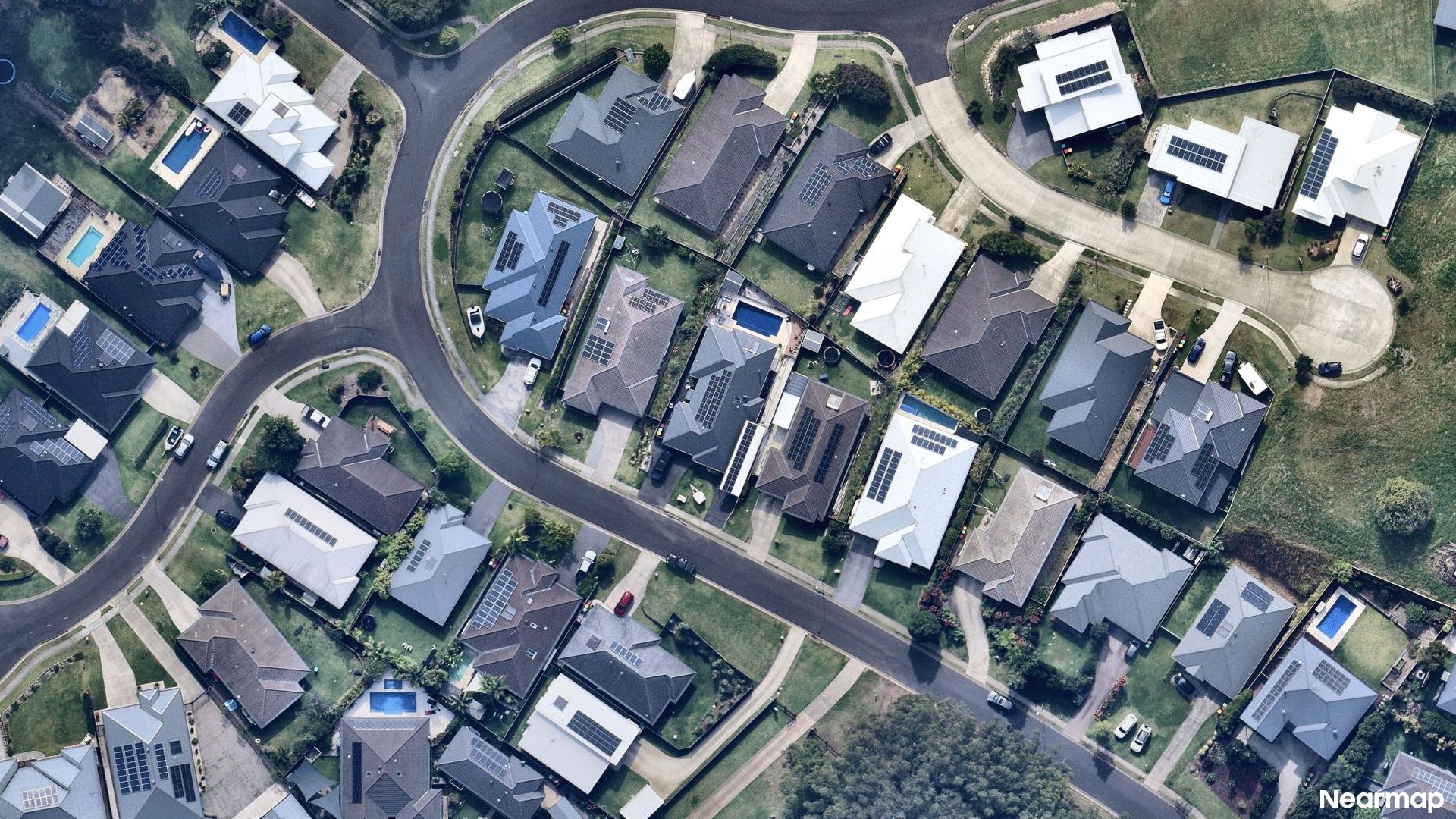 Vertical aerial view