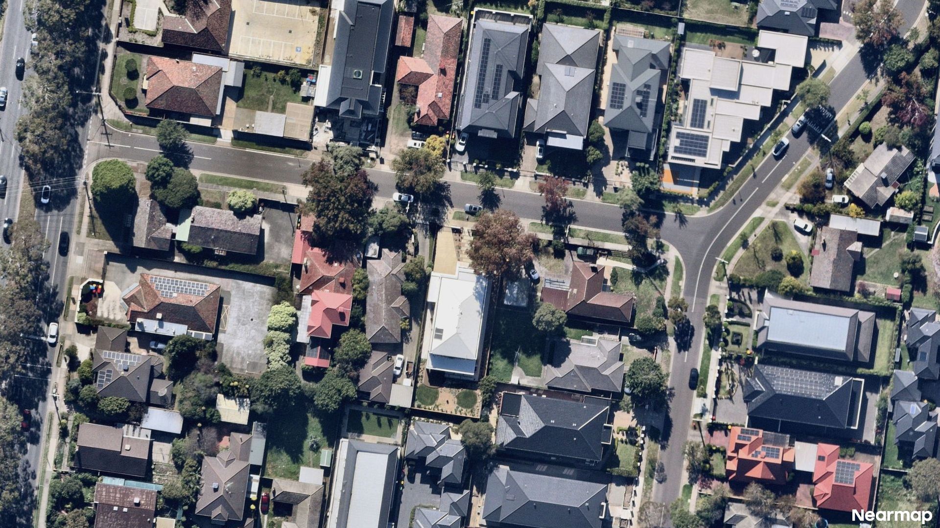 Vertical aerial view