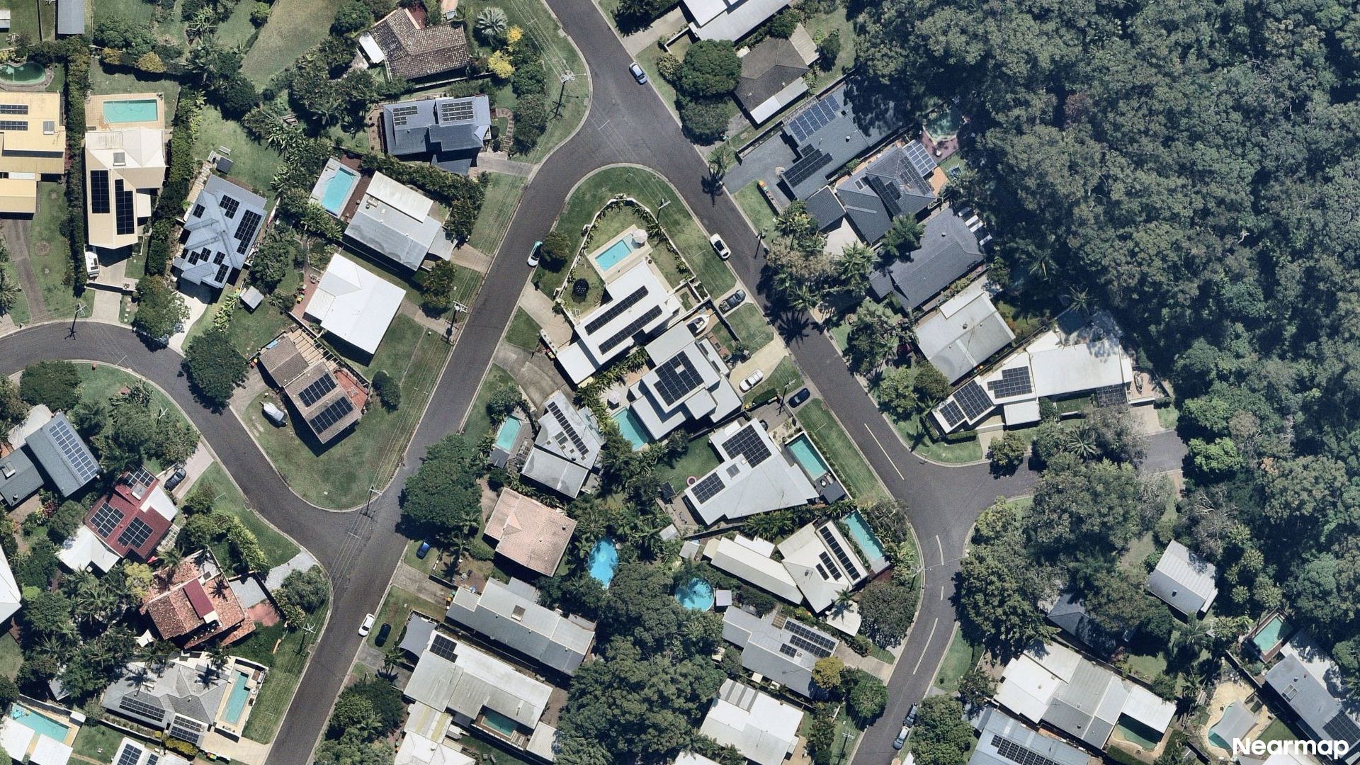 Vertical aerial view