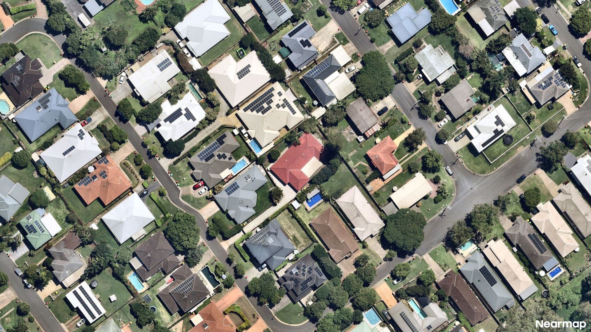 Vertical aerial view