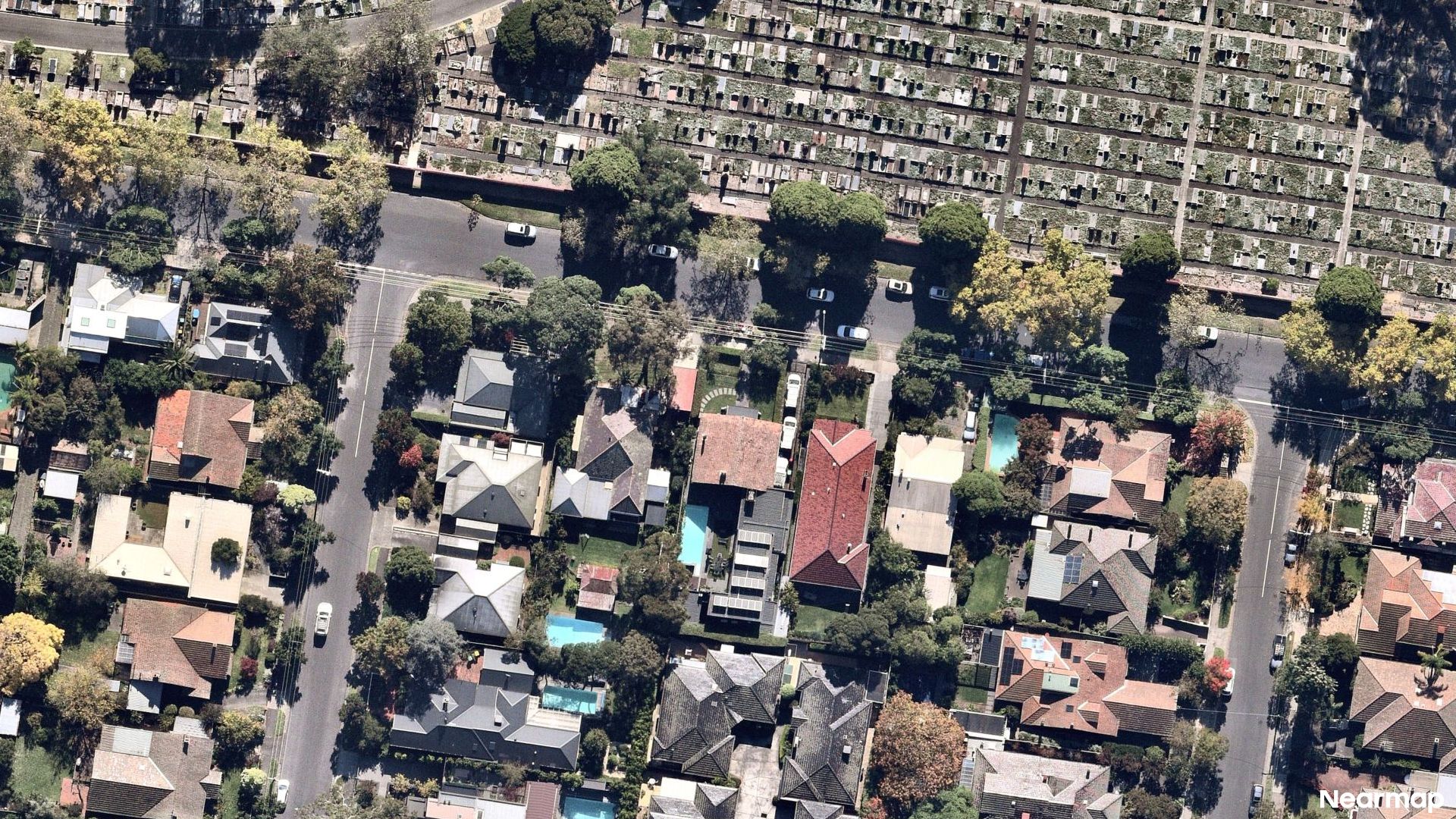 Vertical aerial view