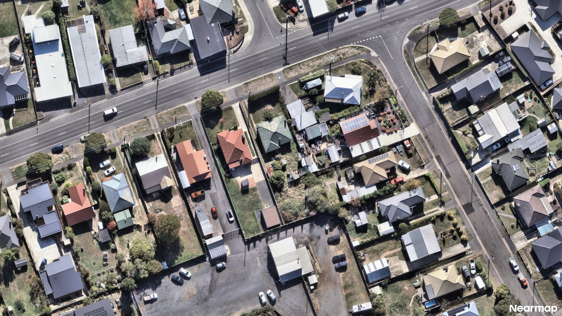 Vertical aerial view