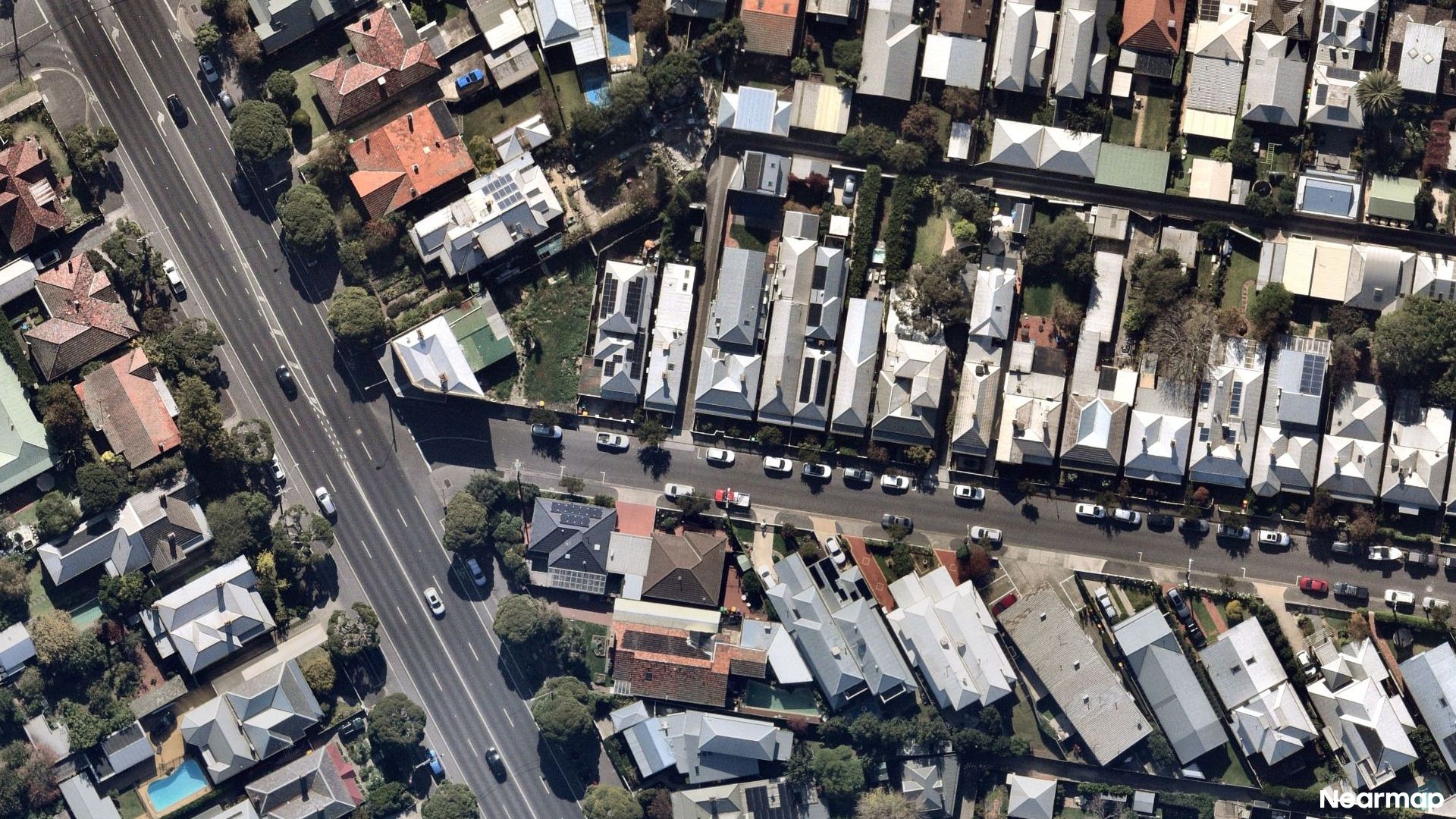 Vertical aerial view