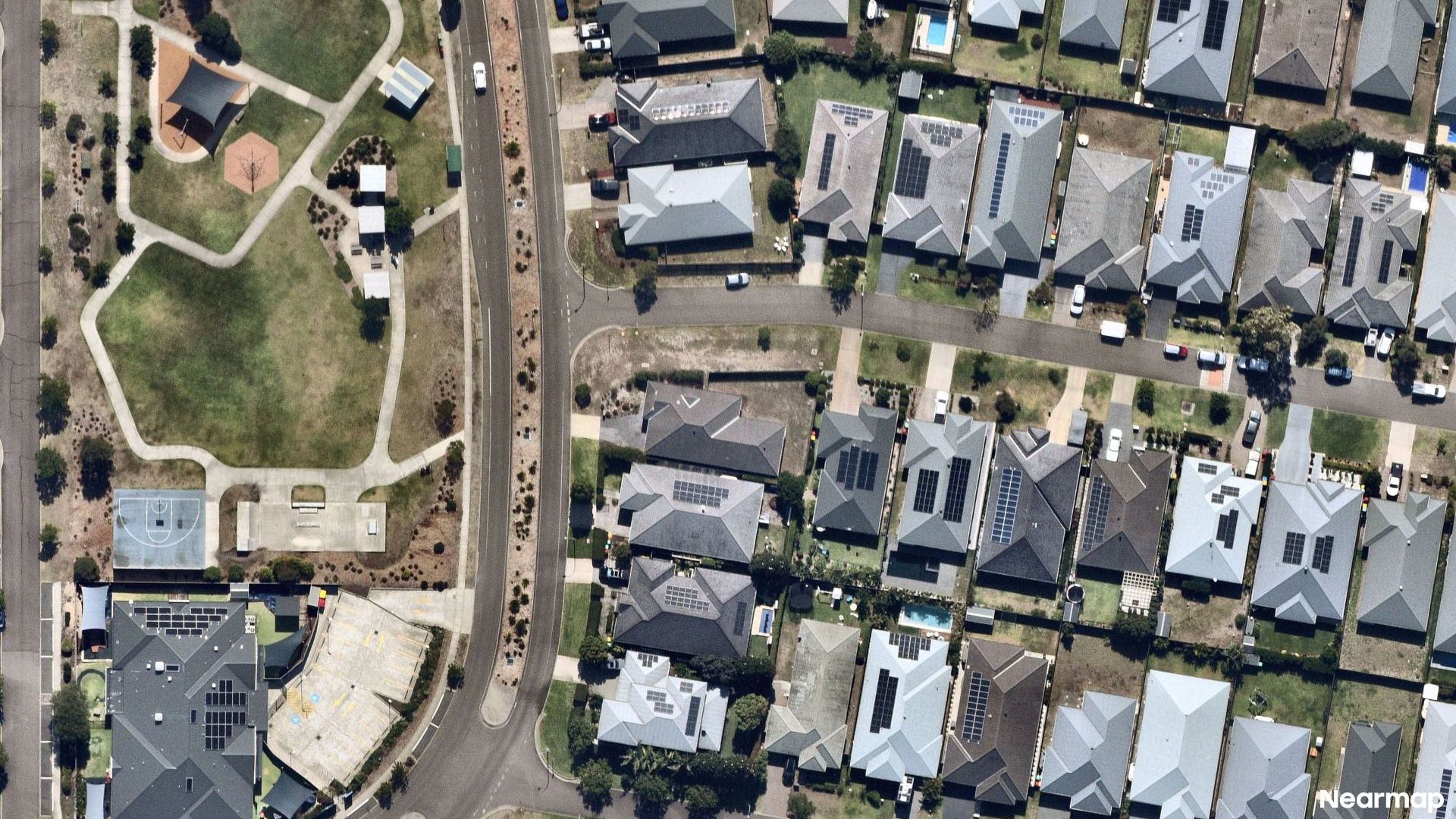 Vertical aerial view