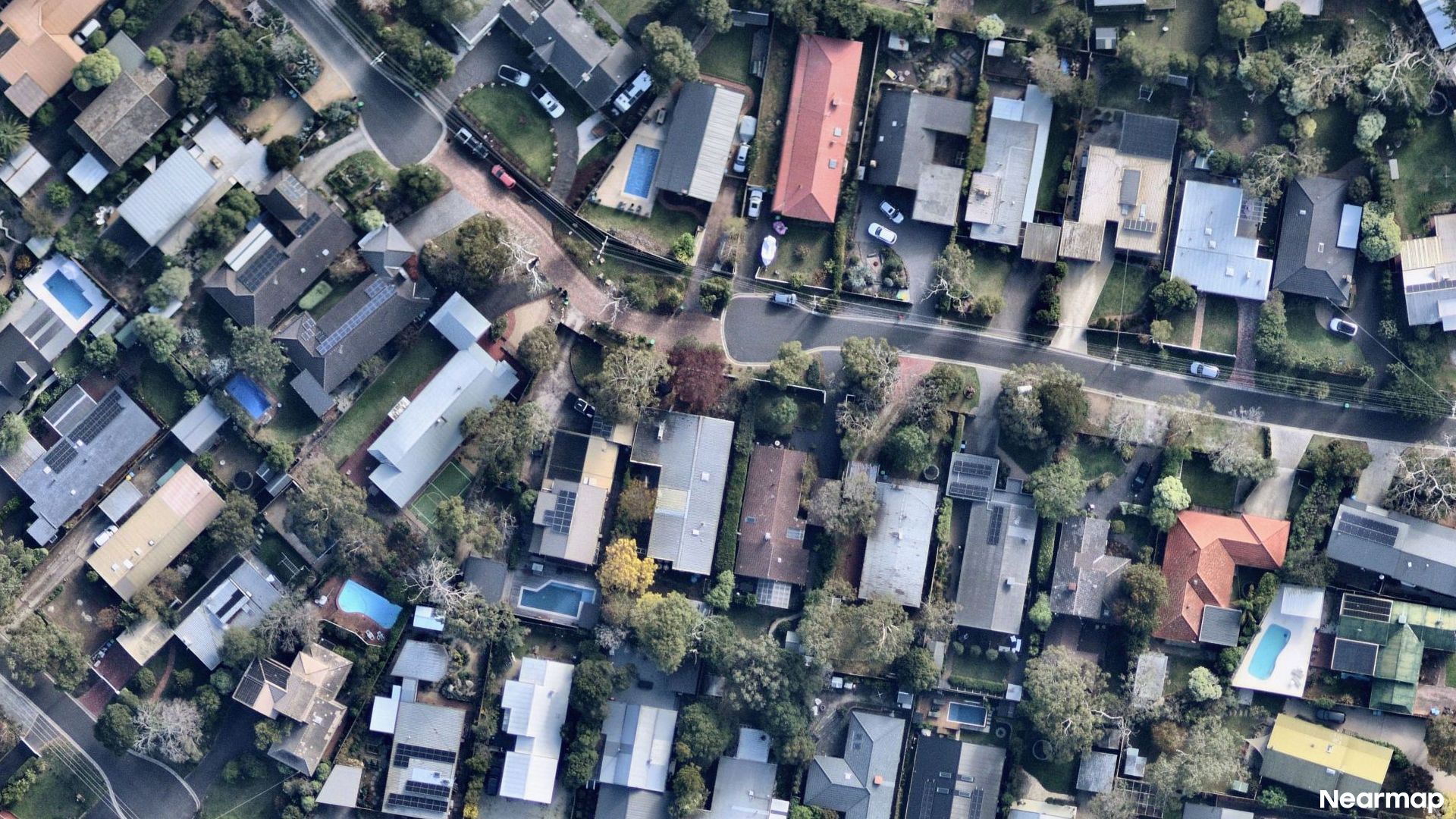 Vertical aerial view