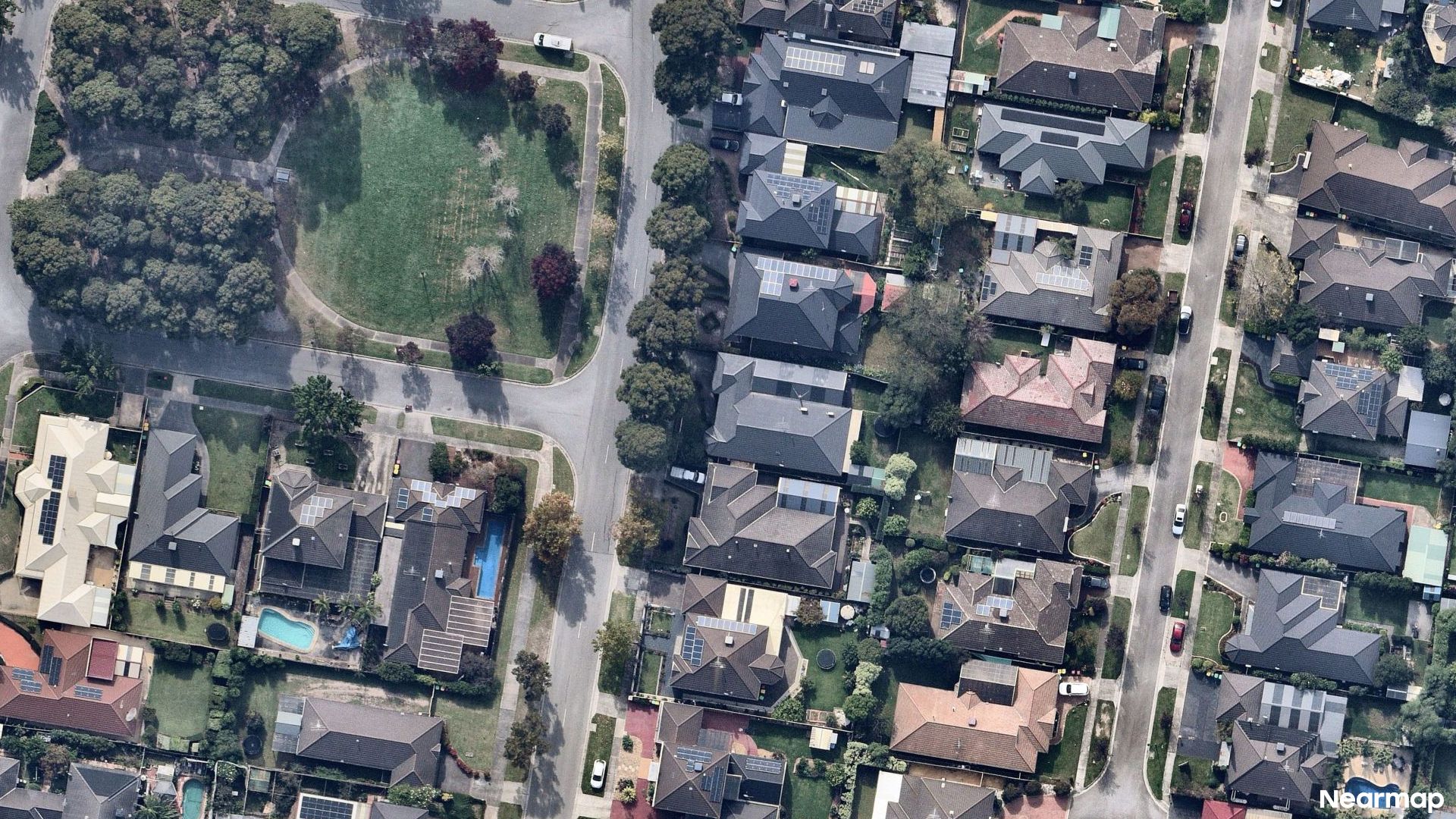 Vertical aerial view