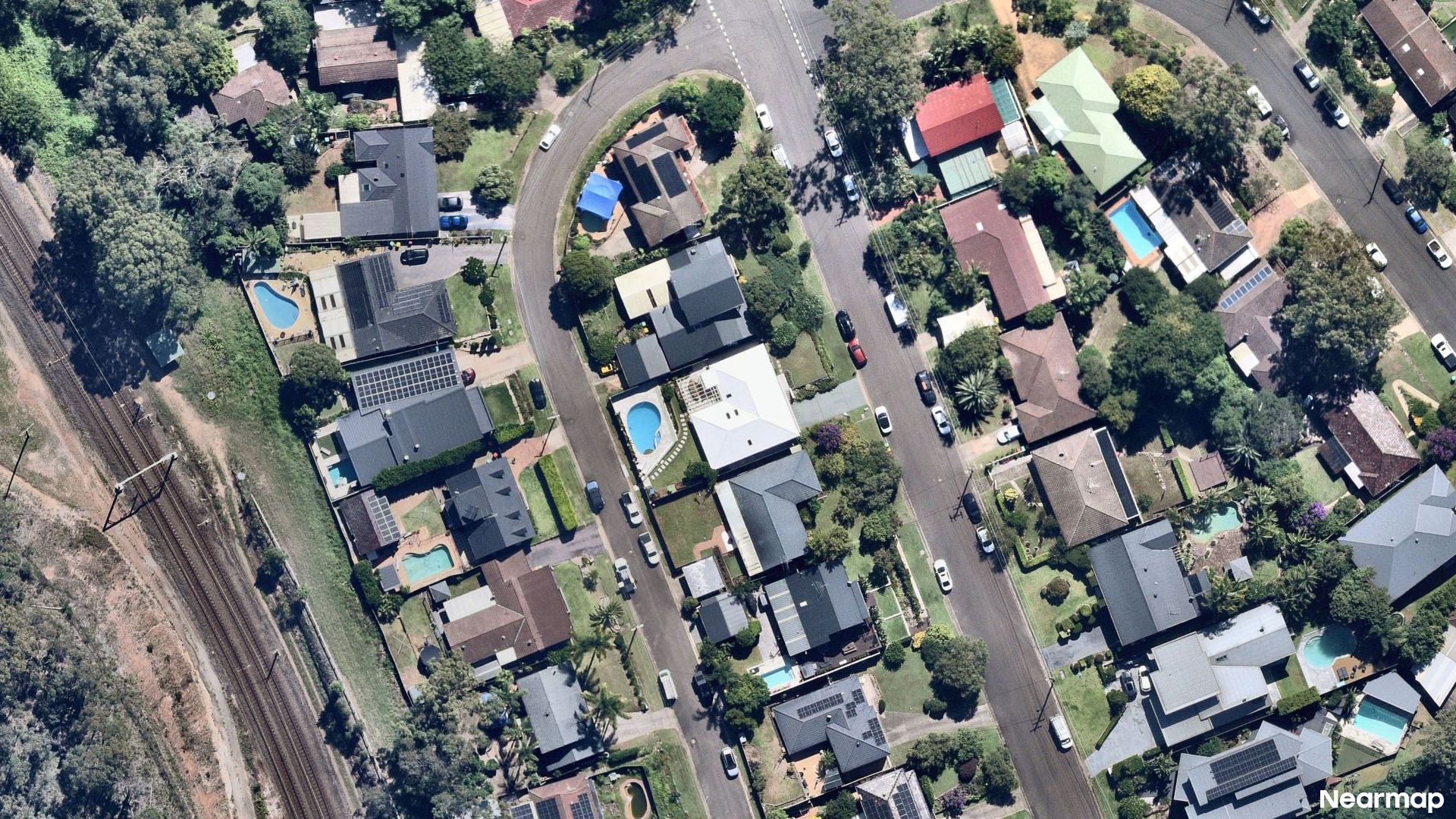 Vertical aerial view