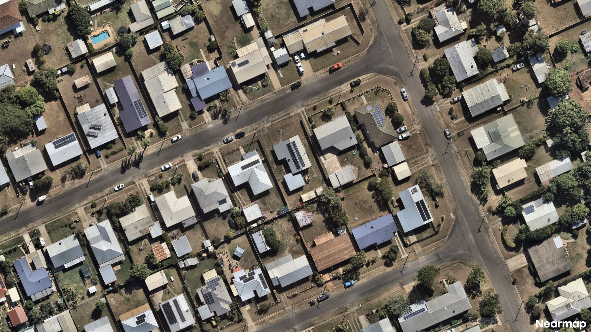 Vertical aerial view