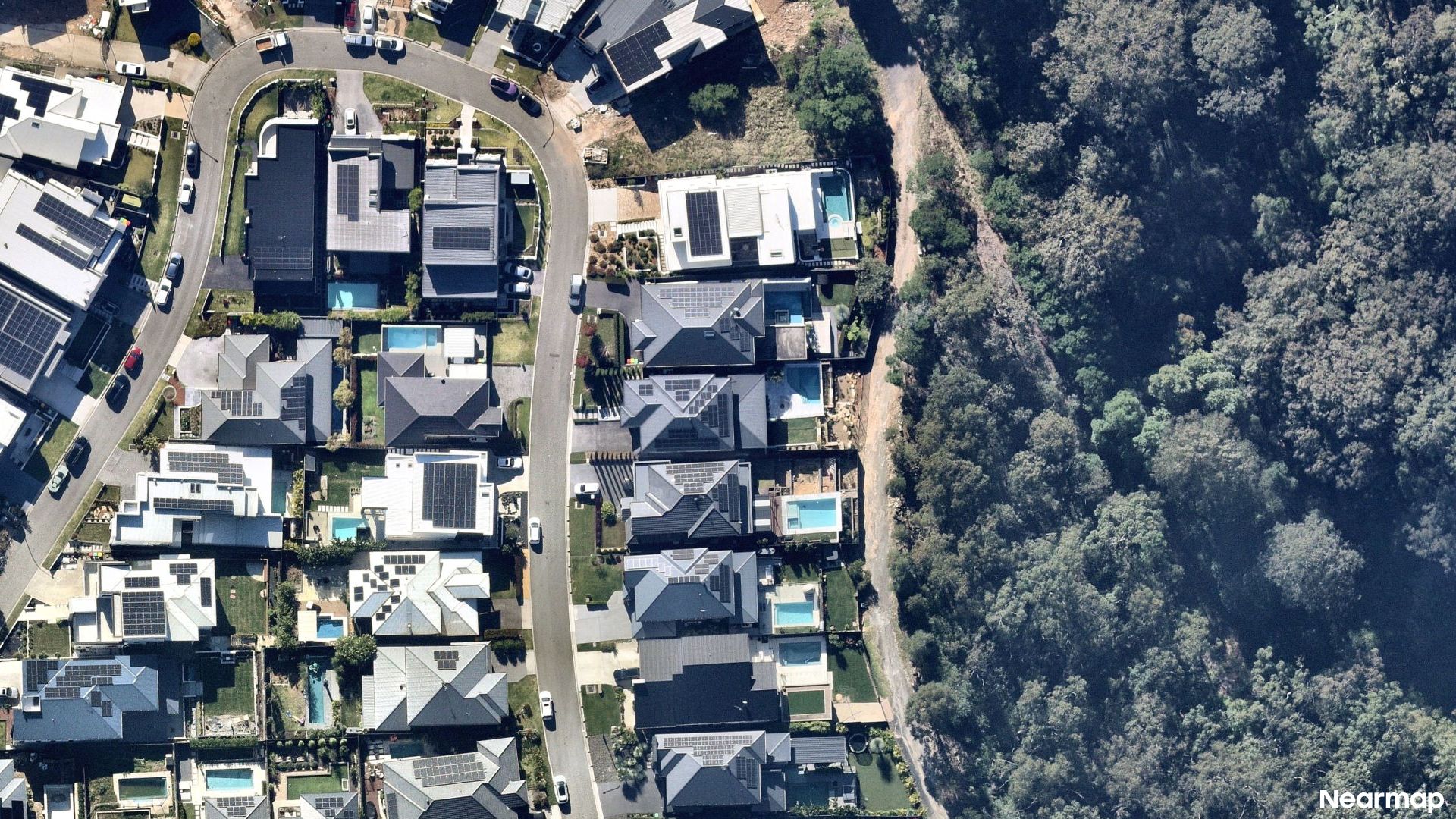 Vertical aerial view