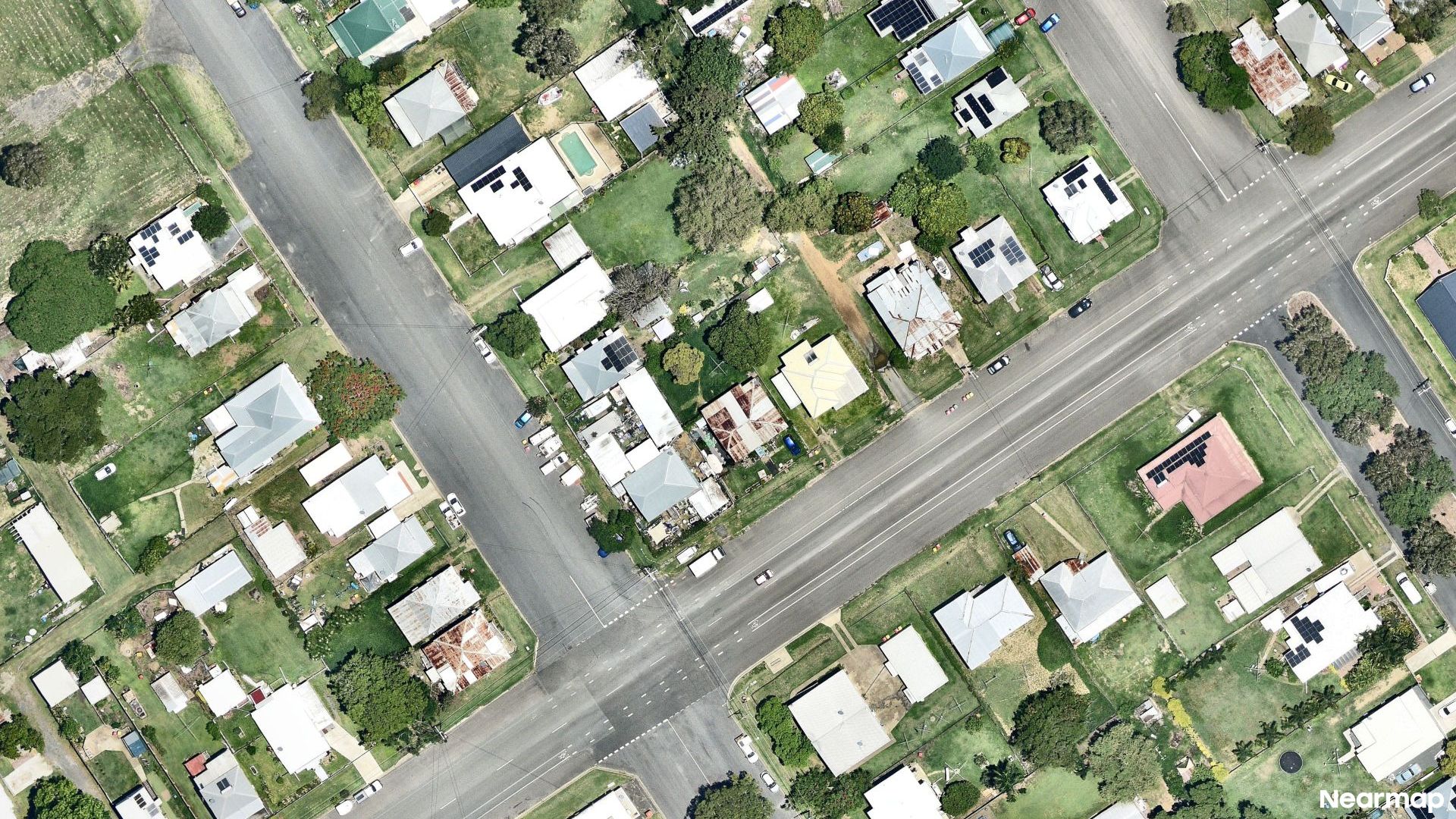 Vertical aerial view