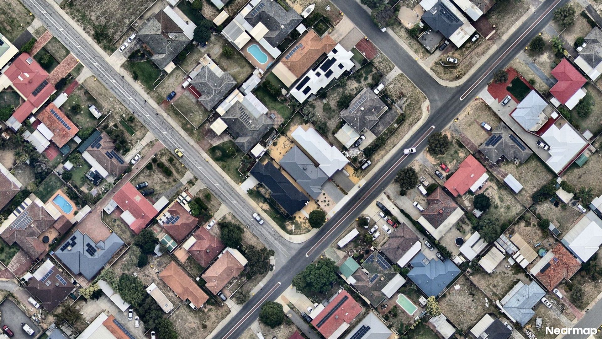Vertical aerial view