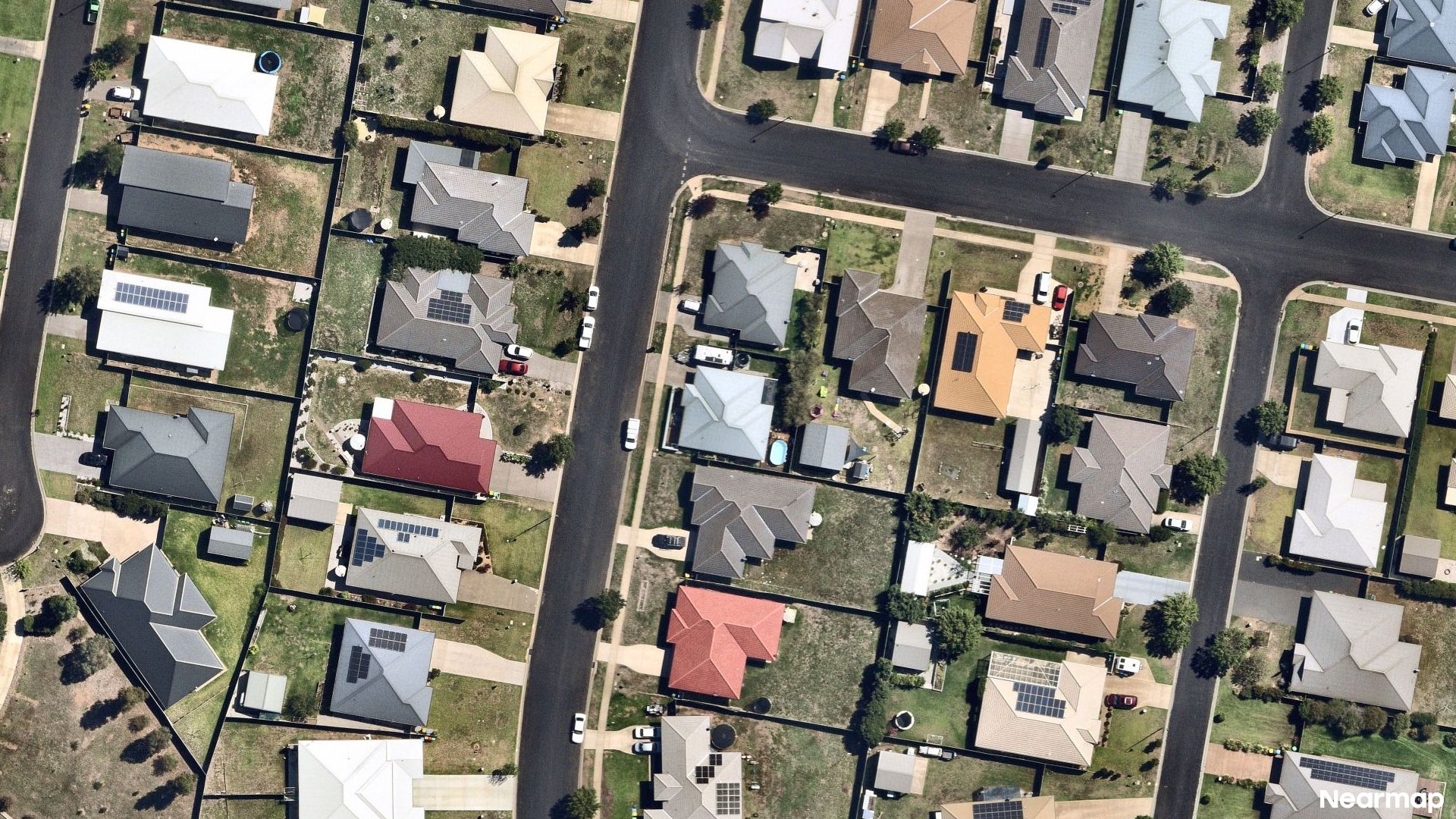 Vertical aerial view