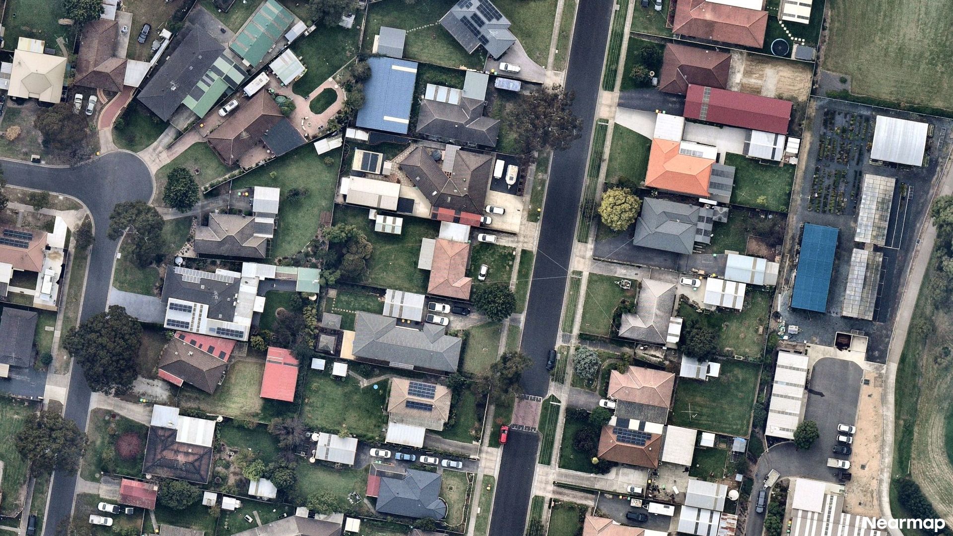 Vertical aerial view