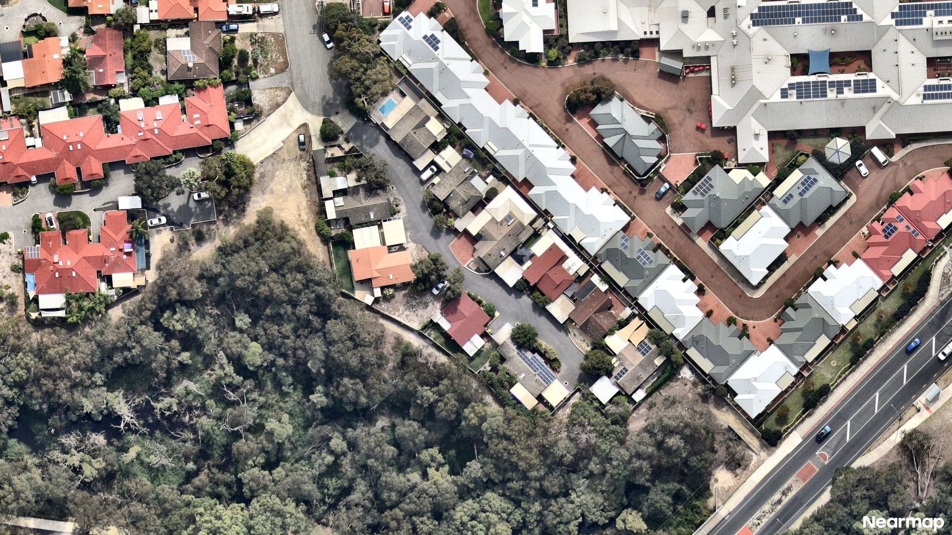 Vertical aerial view