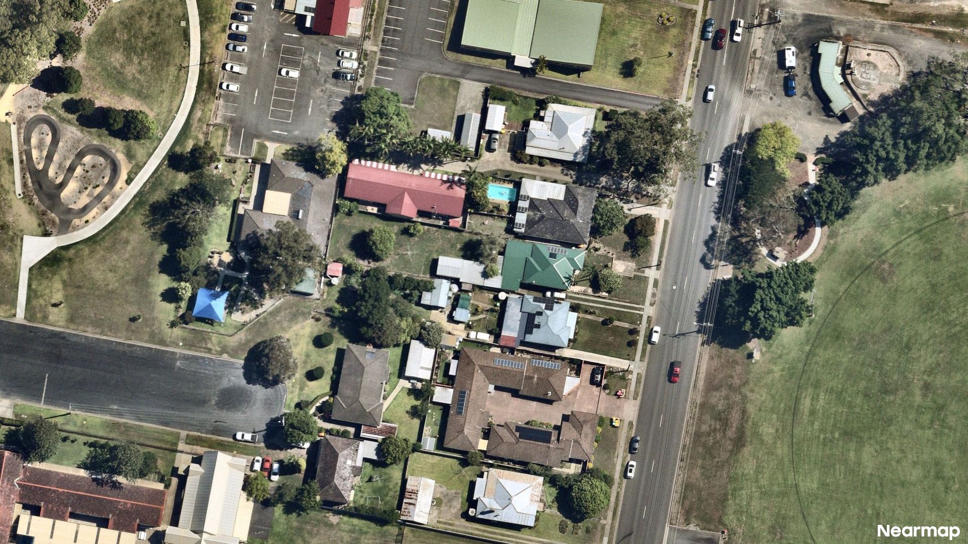 Vertical aerial view