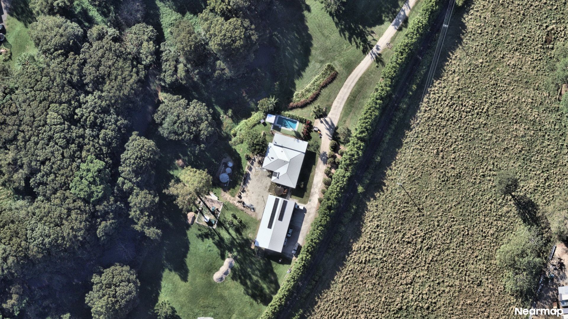 Vertical aerial view