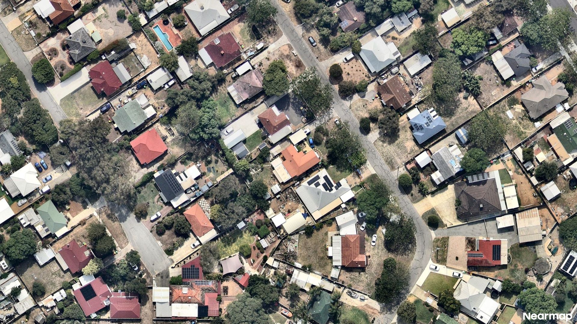 Vertical aerial view