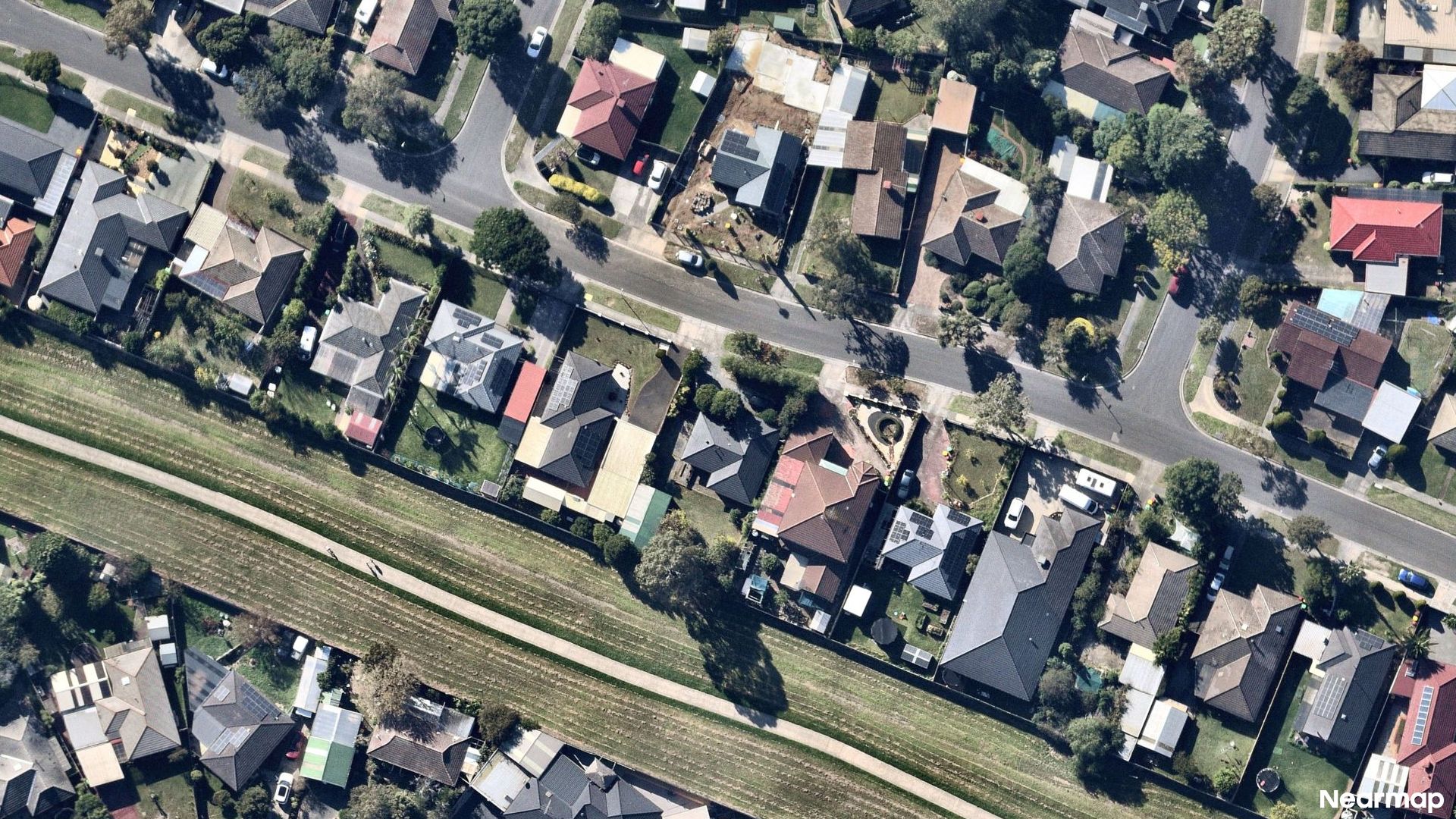 Vertical aerial view