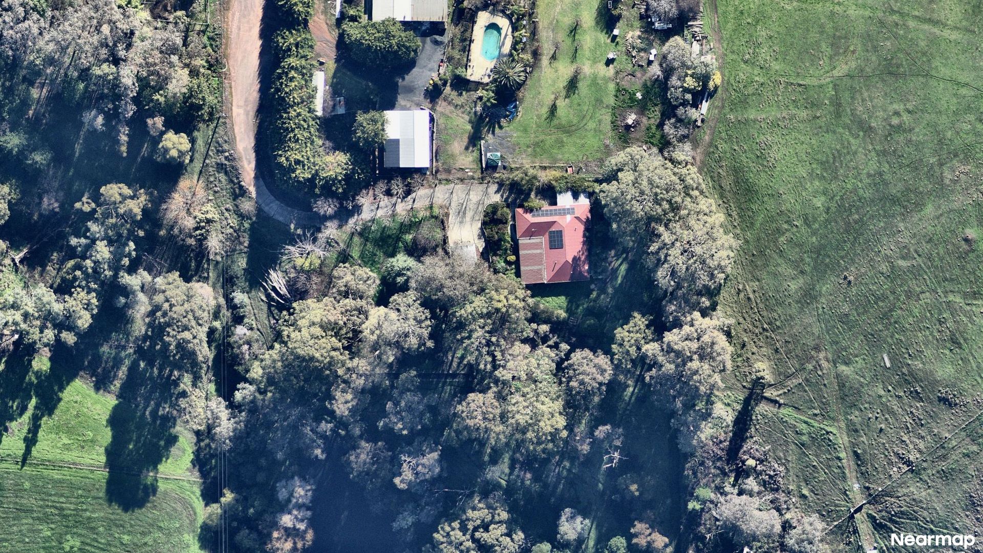 Vertical aerial view