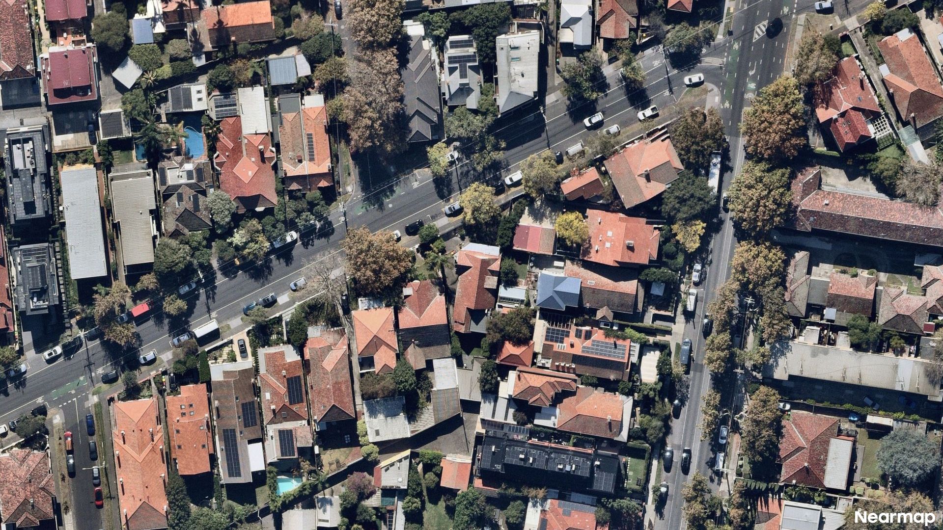 Vertical aerial view