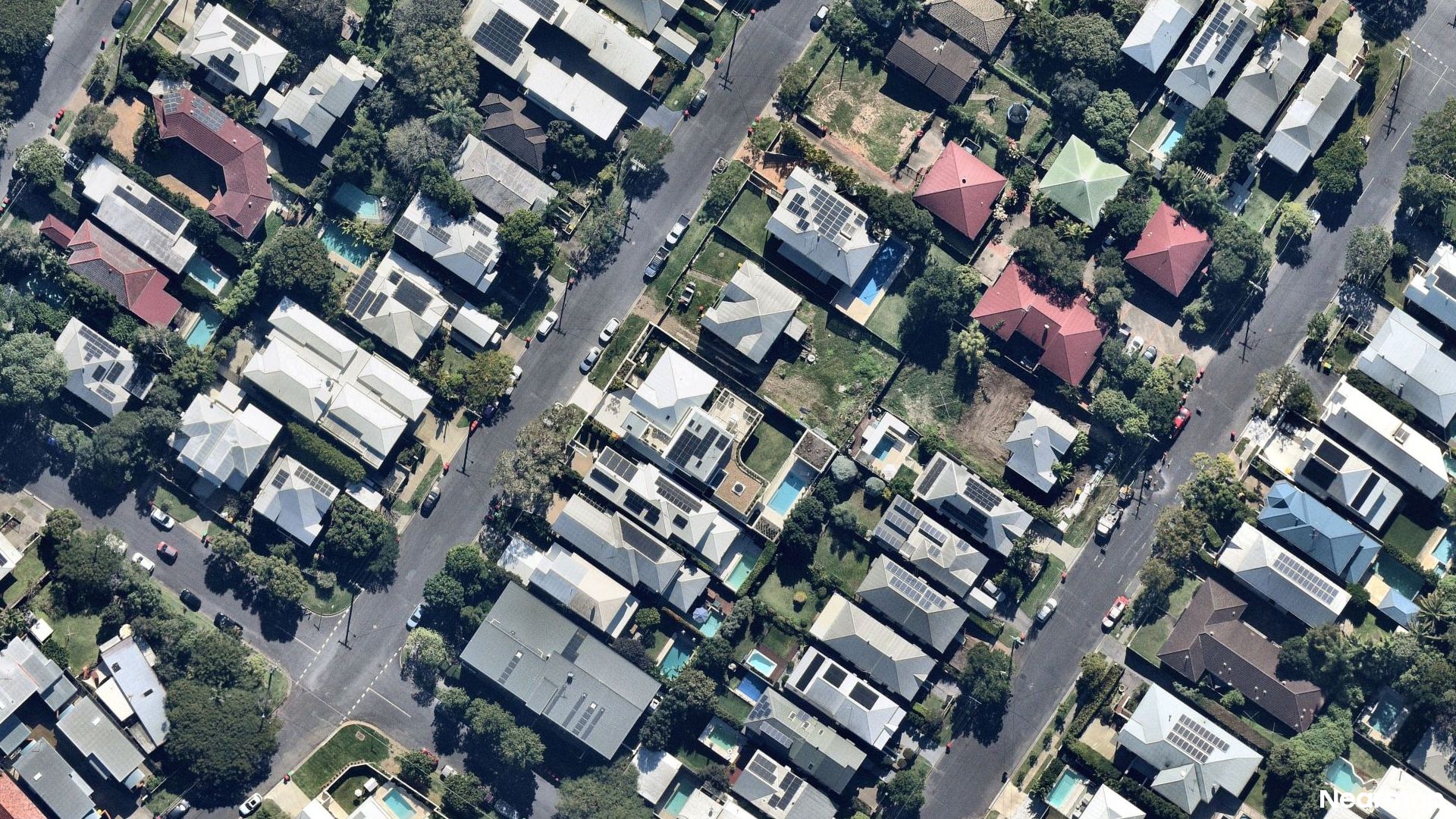 Vertical aerial view