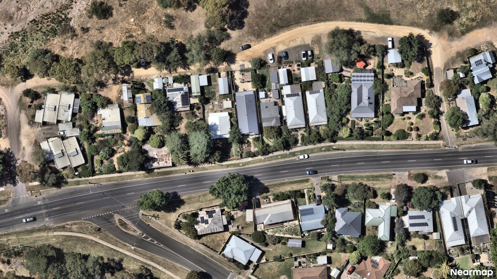 Vertical aerial view
