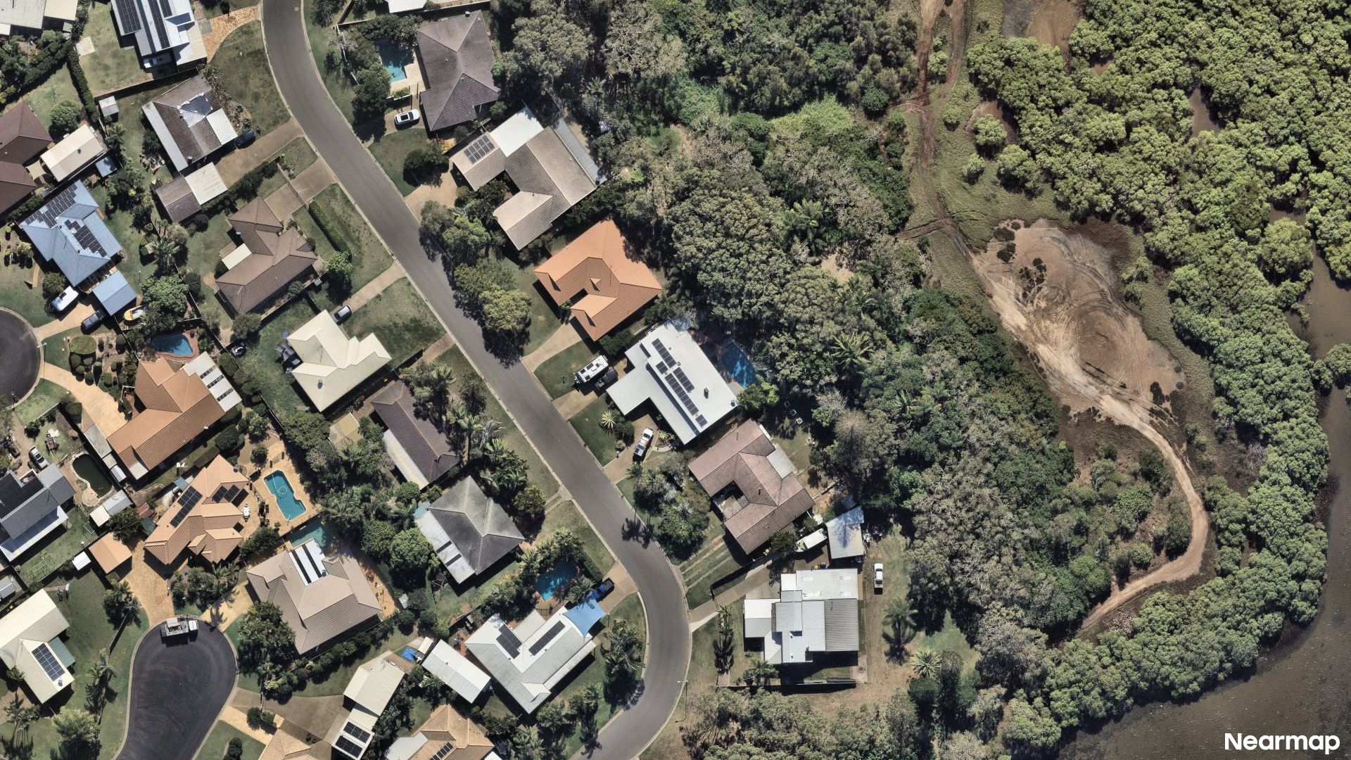 Vertical aerial view