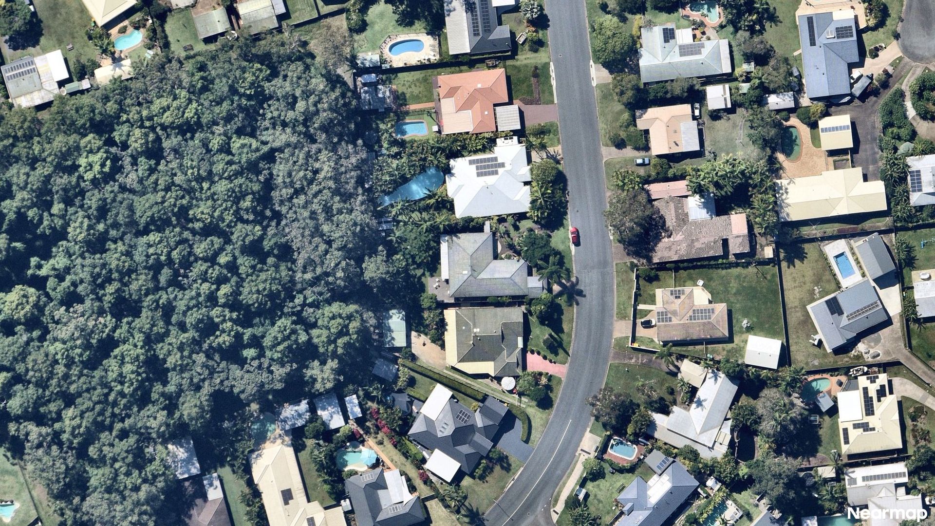 Vertical aerial view