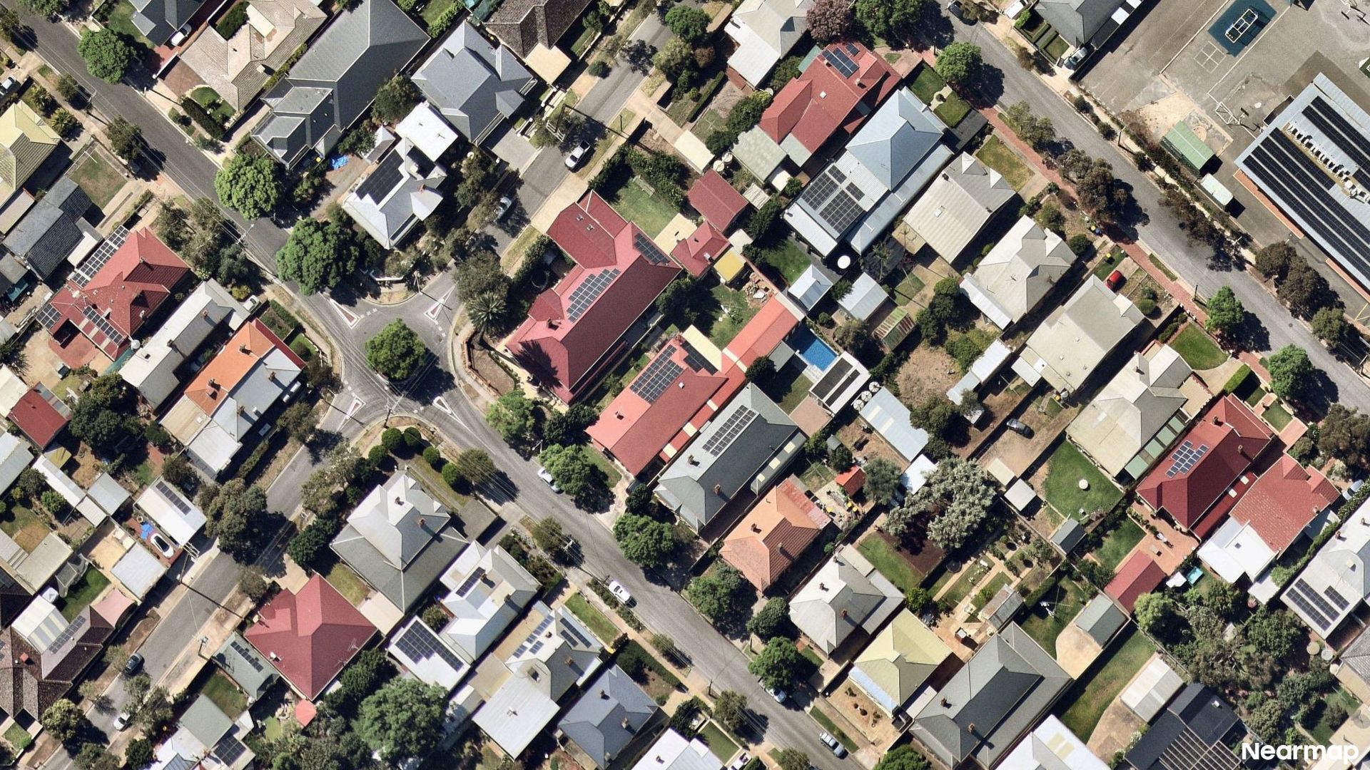 Vertical aerial view
