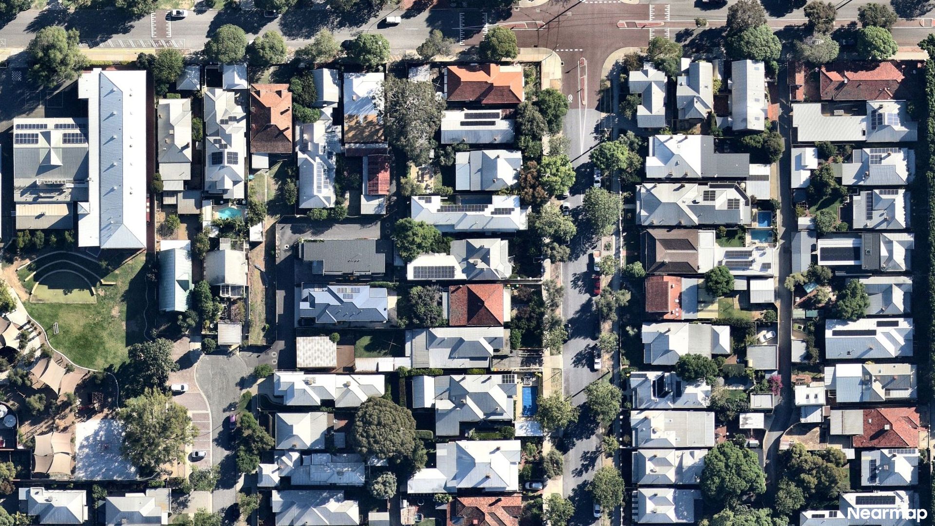Vertical aerial view