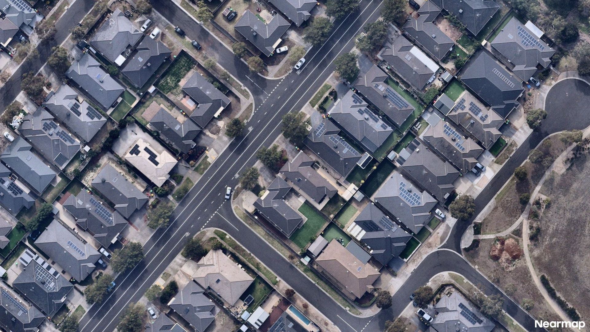 Vertical aerial view