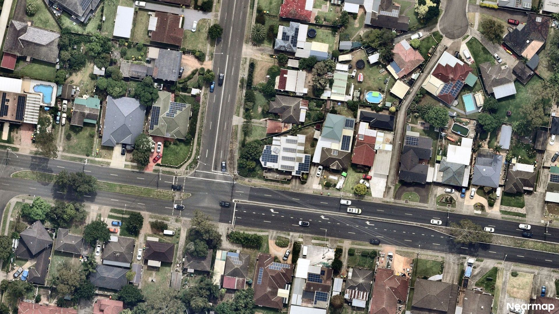 Vertical aerial view