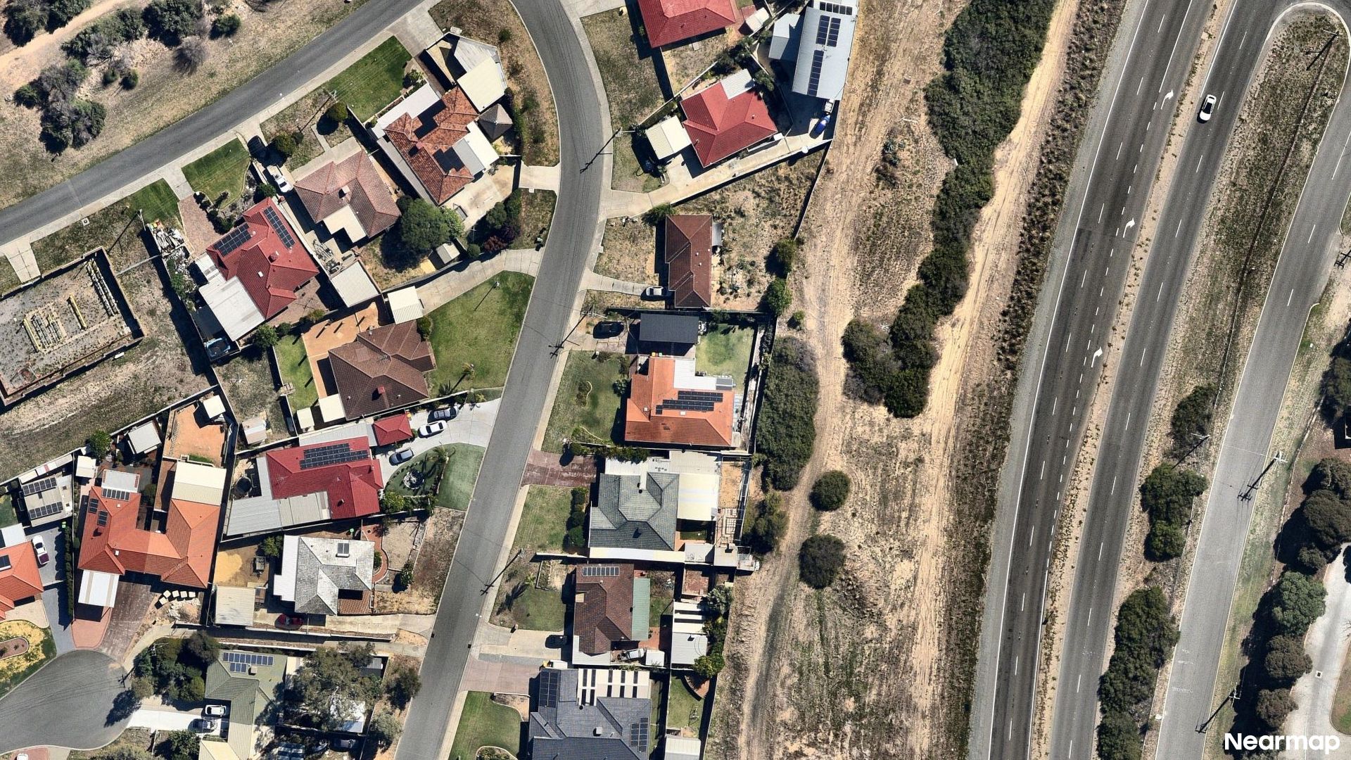 Vertical aerial view