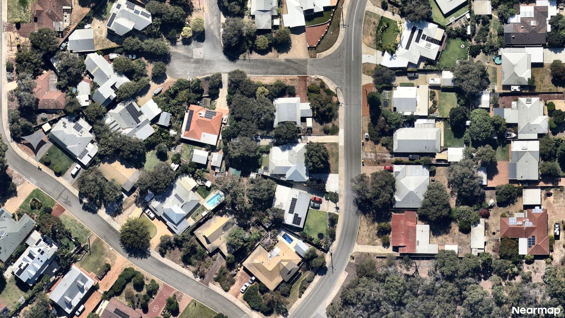Vertical aerial view