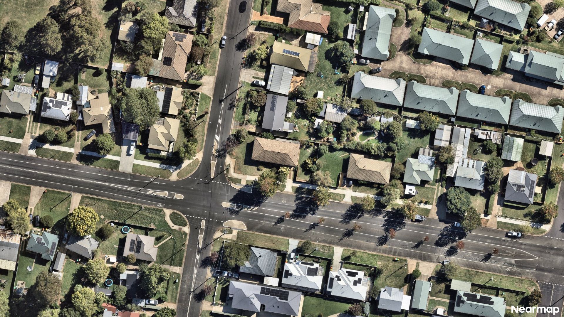 Vertical aerial view