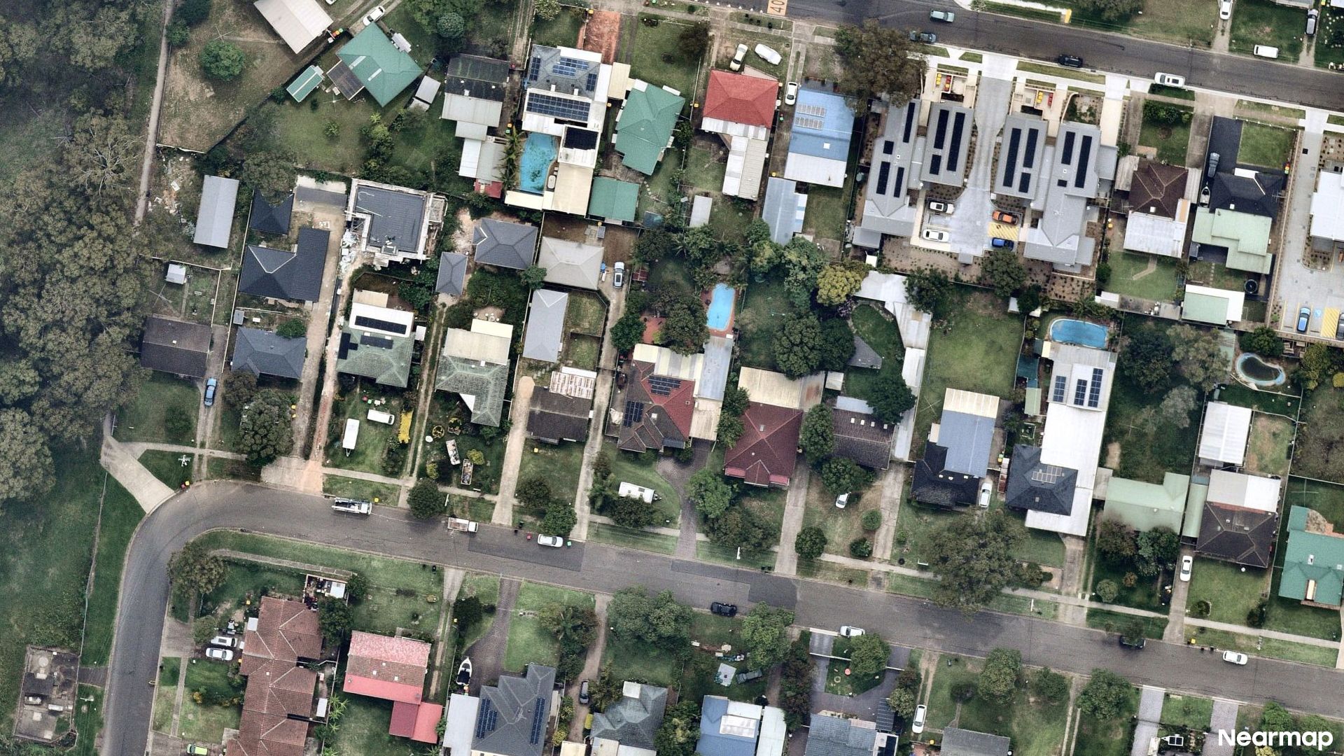 Vertical aerial view