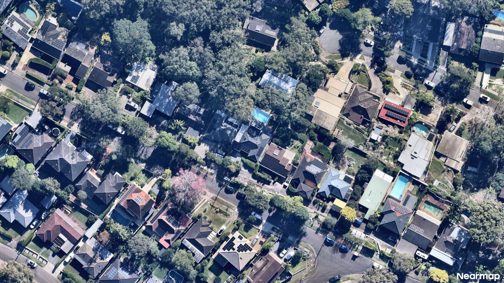 Vertical aerial view