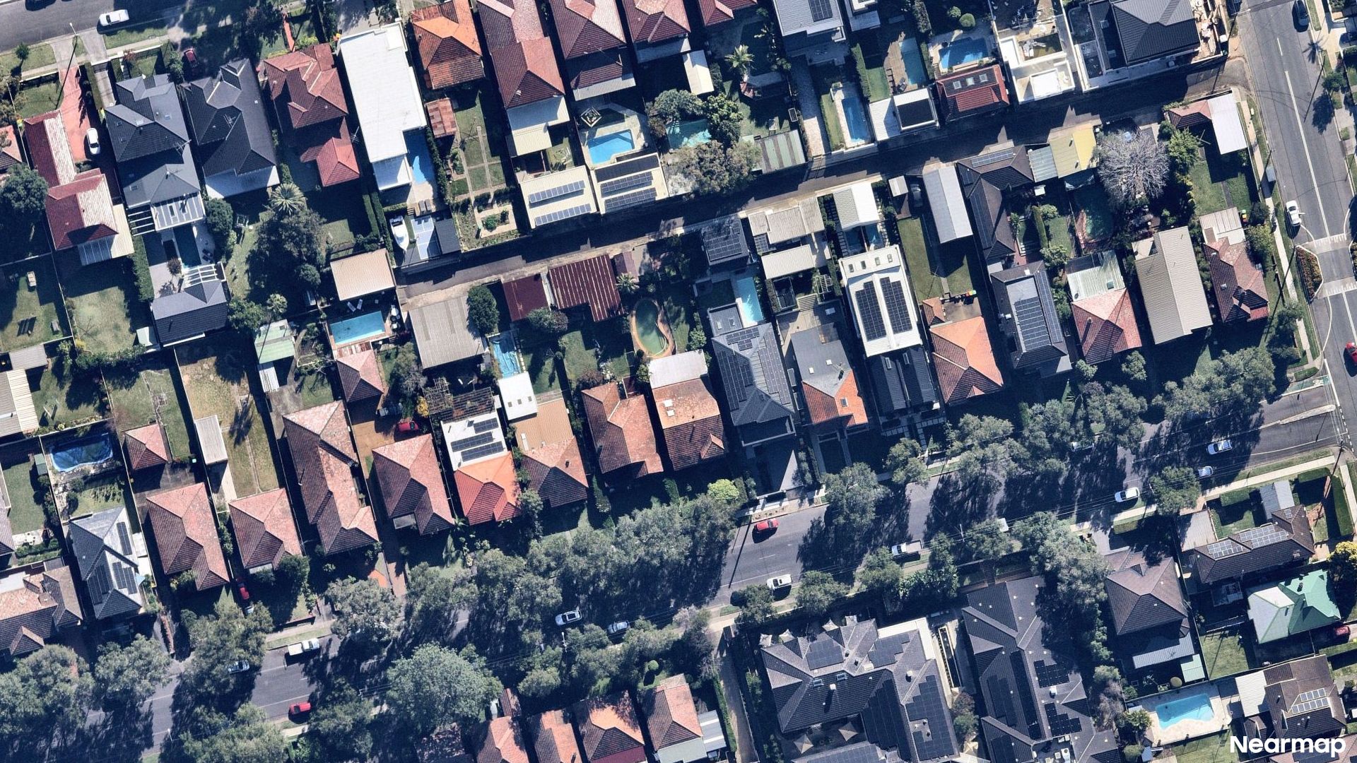 Vertical aerial view
