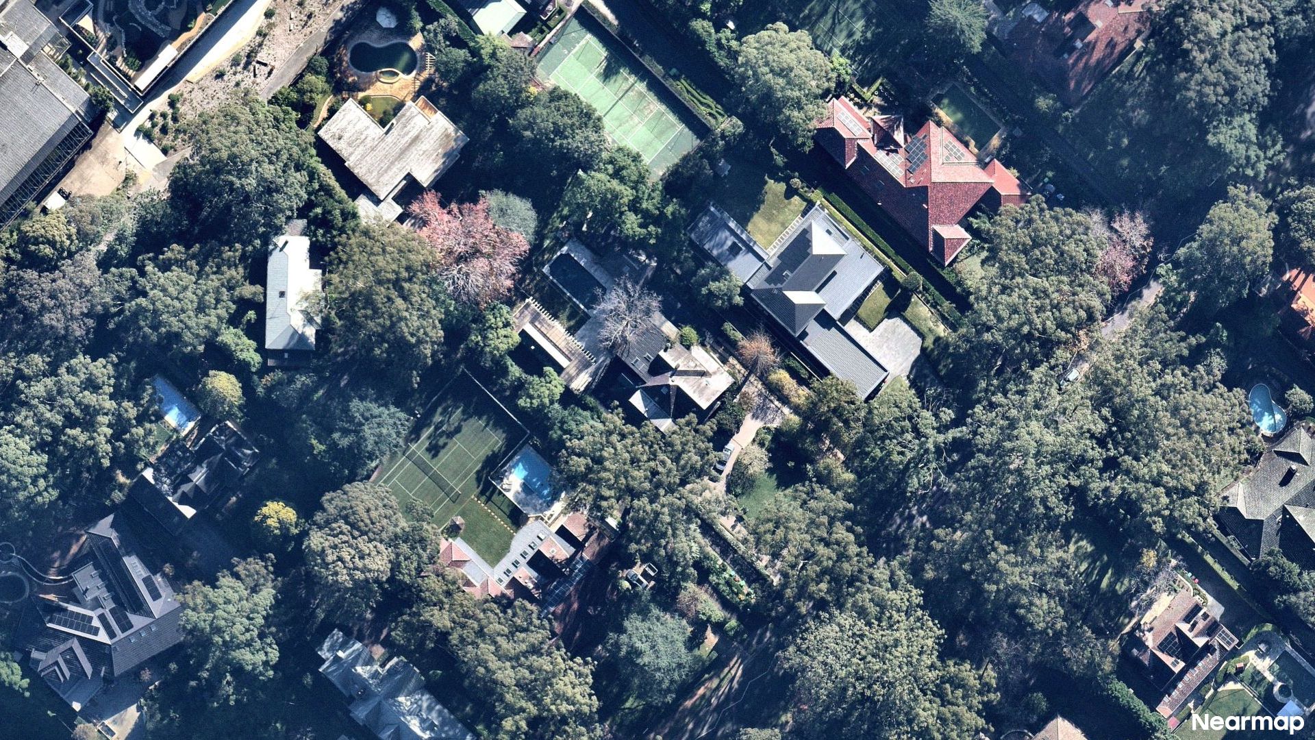 Vertical aerial view