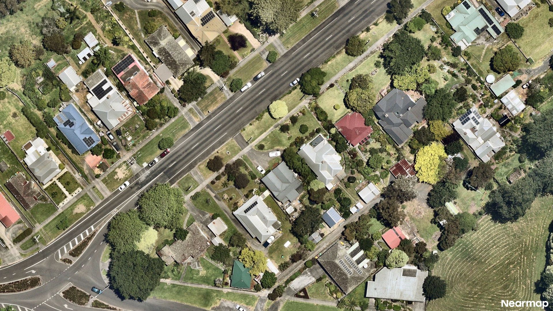 Vertical aerial view