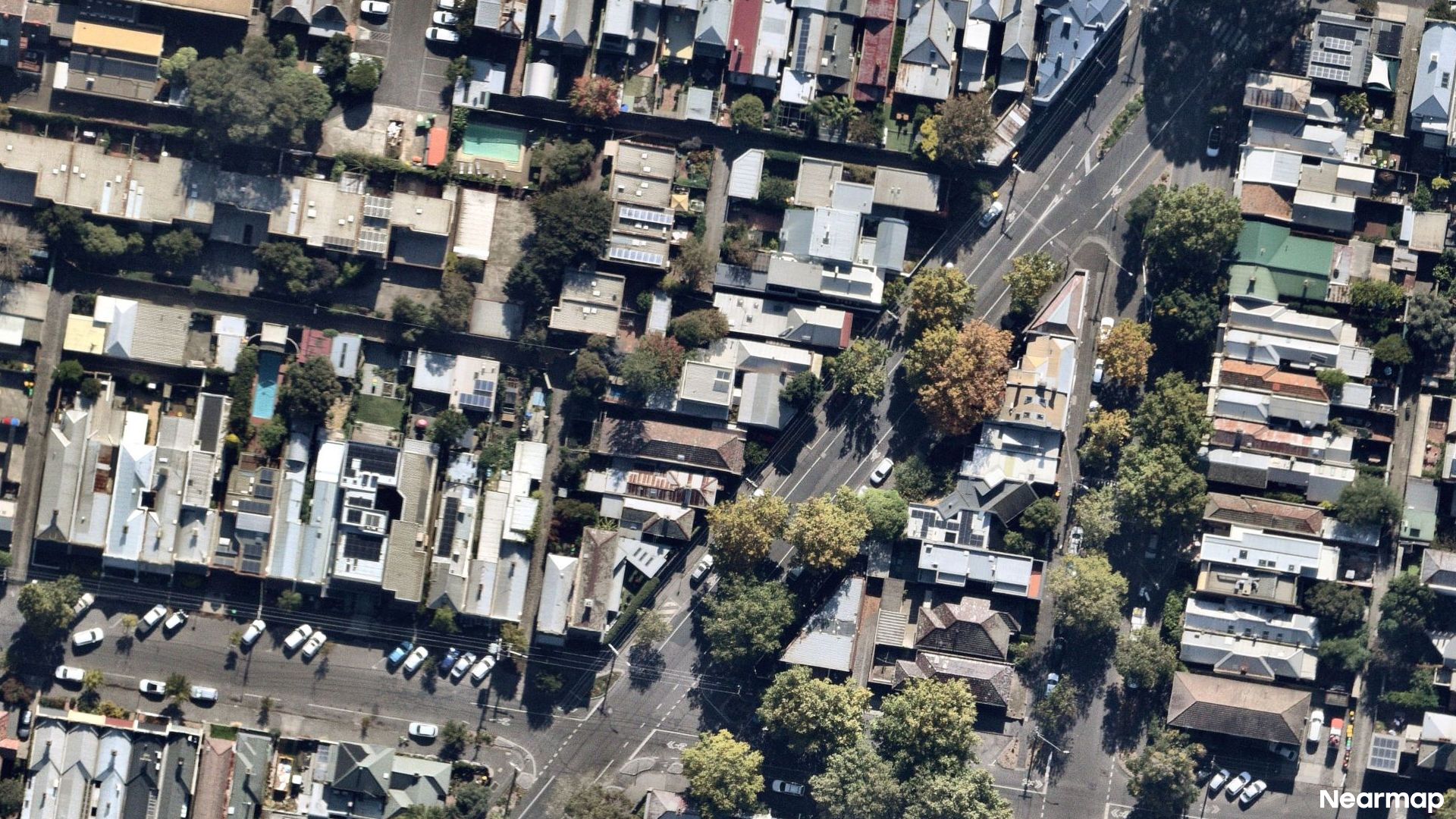 Vertical aerial view
